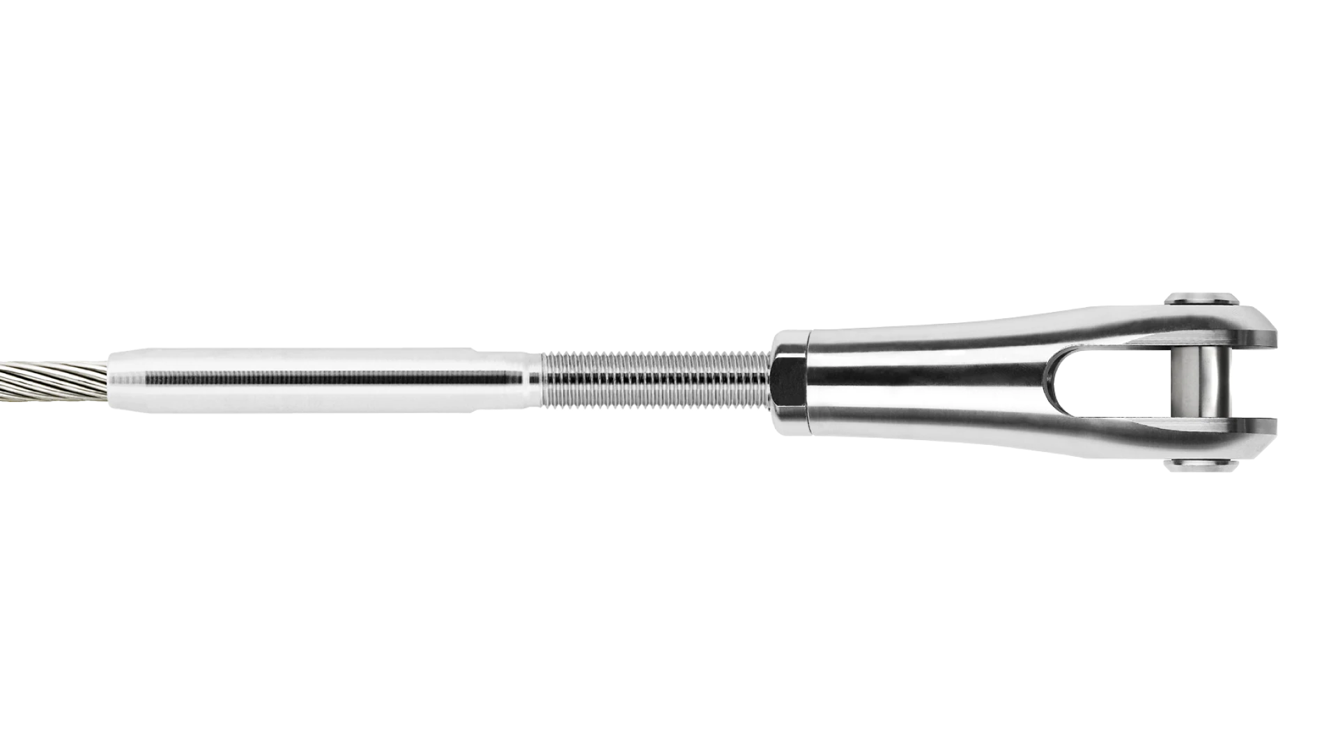 Clevis Forte with external thread left-hand assembled