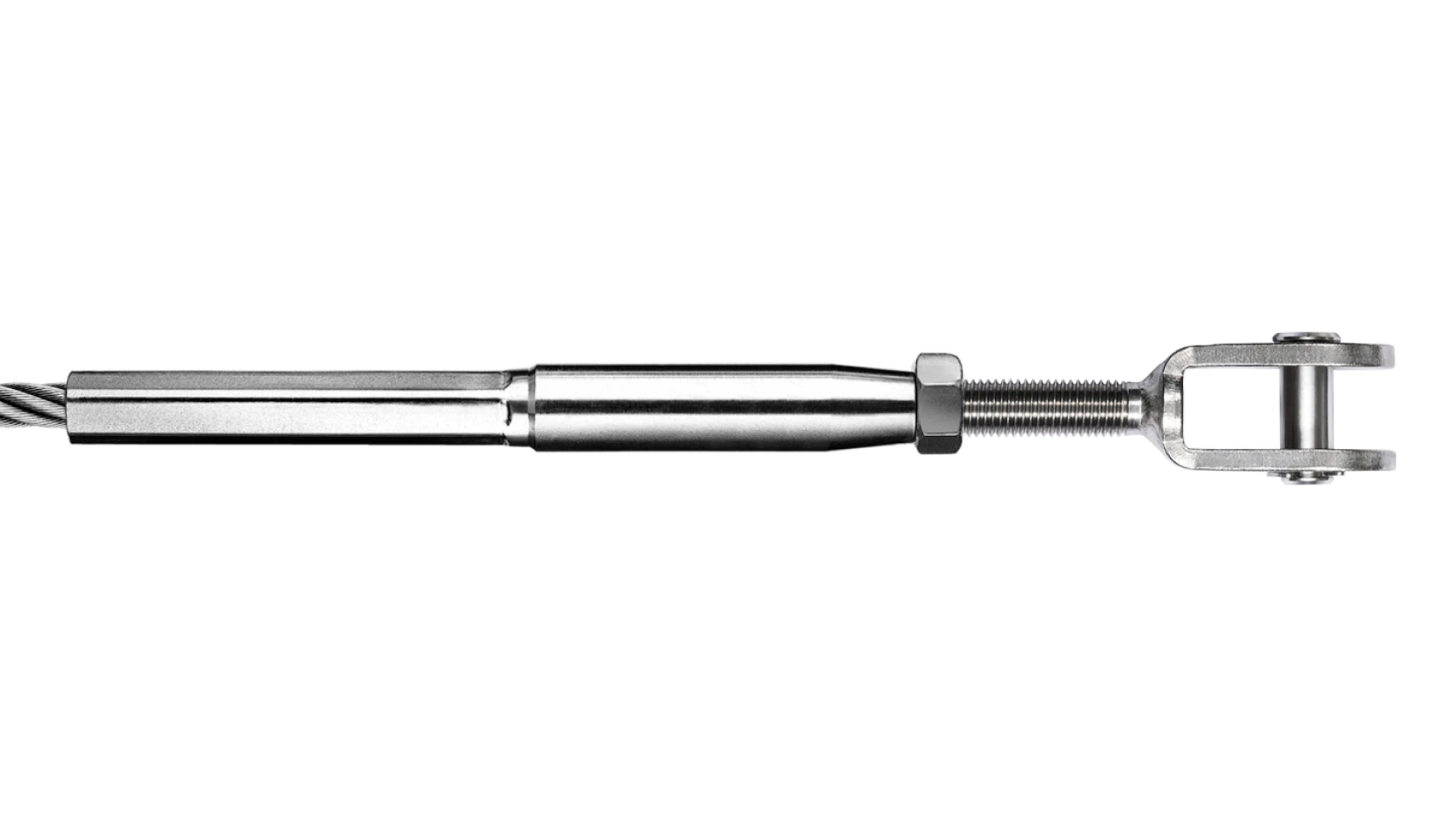 Clevis Classic and internal thread-end right-hand swaged for rope Ø 10 - 16 mm
