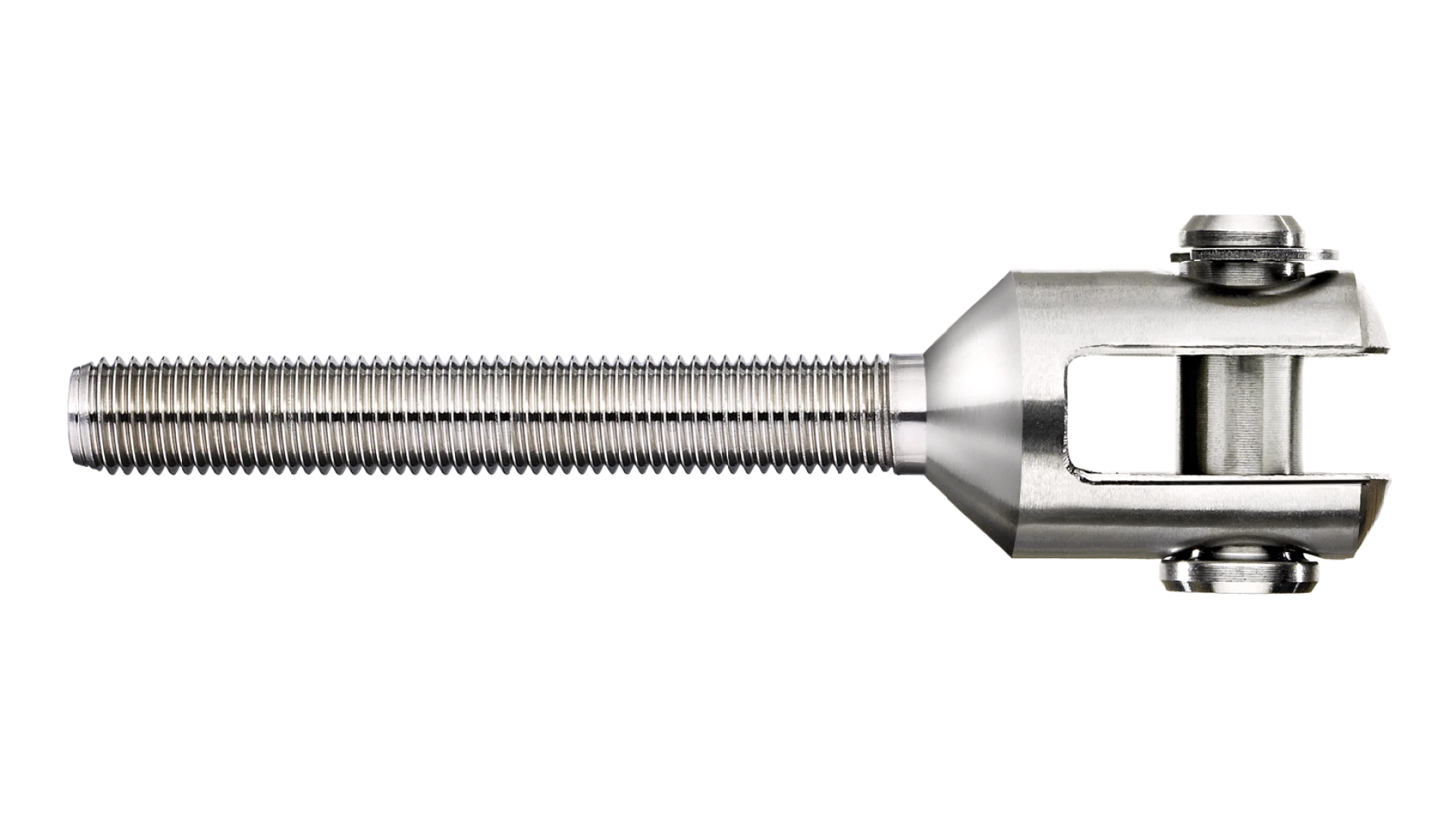 Clevis with external thread right-hand  M24. PHASED-OUT ITEM