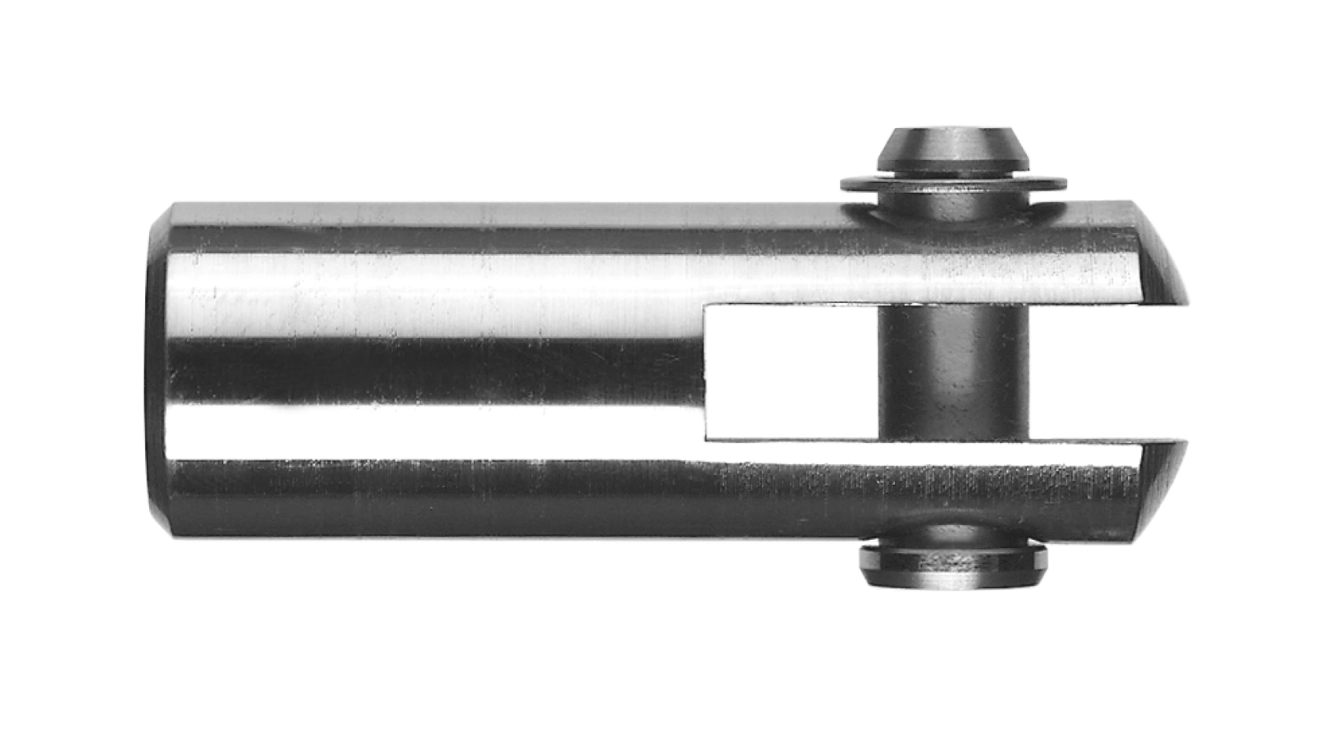 Clevis with internal thread right-hand