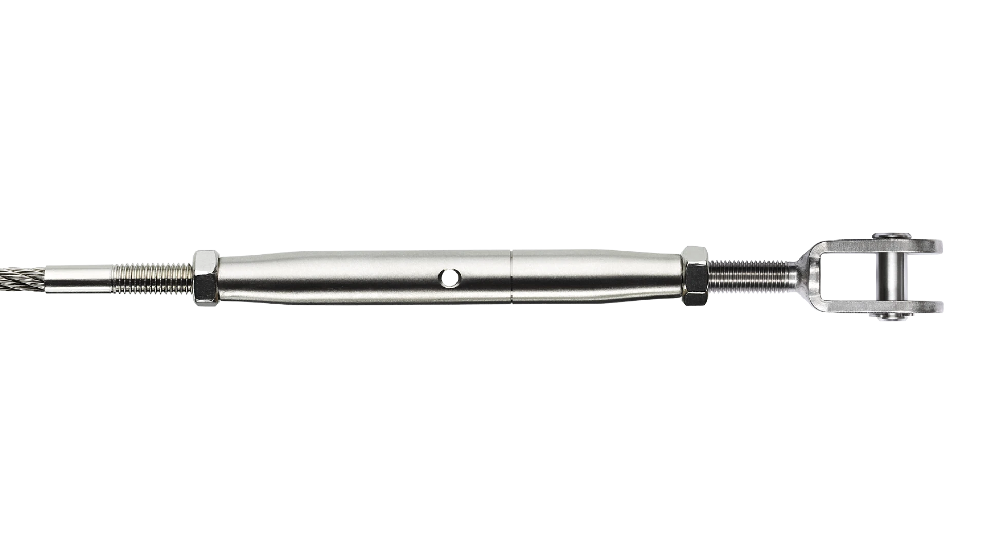 Turnbuckle with clevis Classic Vissline round swaged
