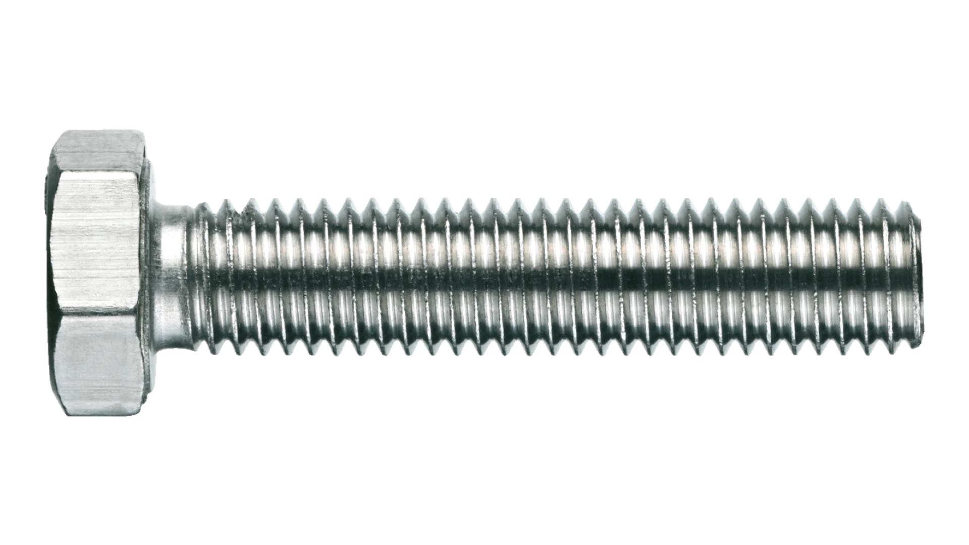 Hexagon head screw without shaft