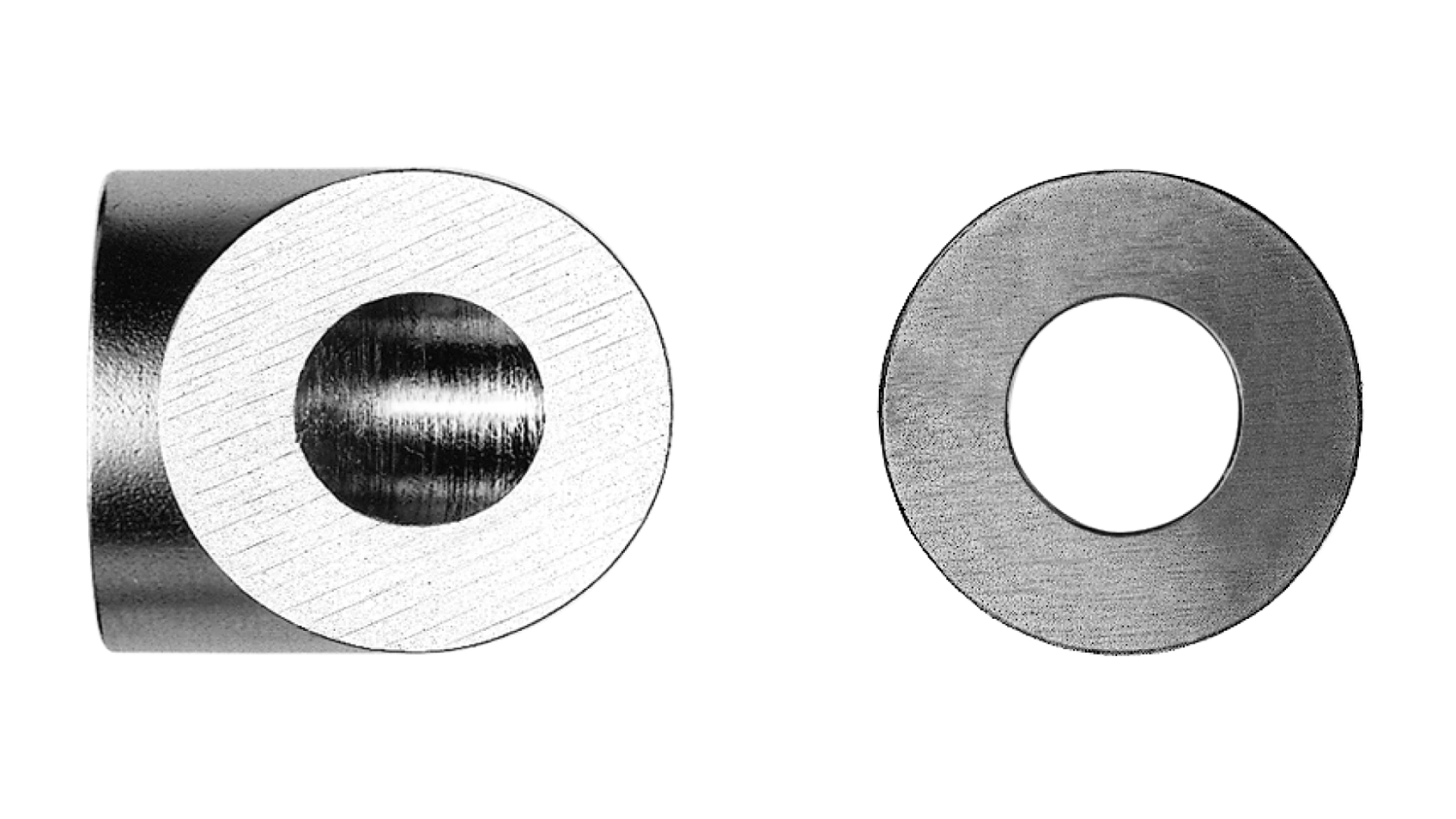Post fitting flat shape  for external thread