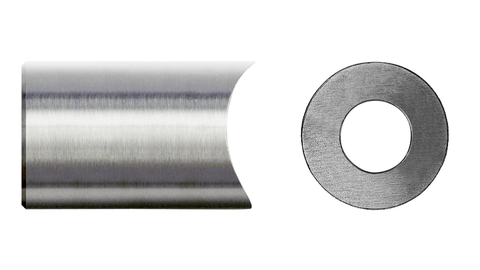 Post fitting round shape  for external thread