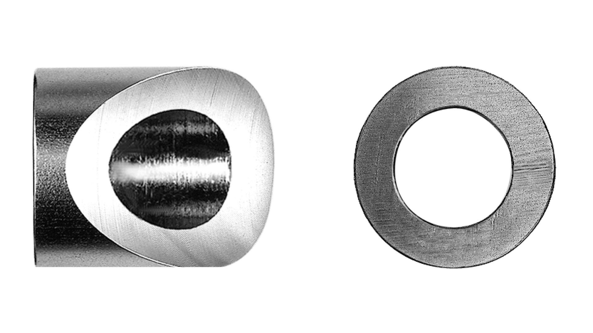 Post fitting round shape  for end-stop with radius head Univiss