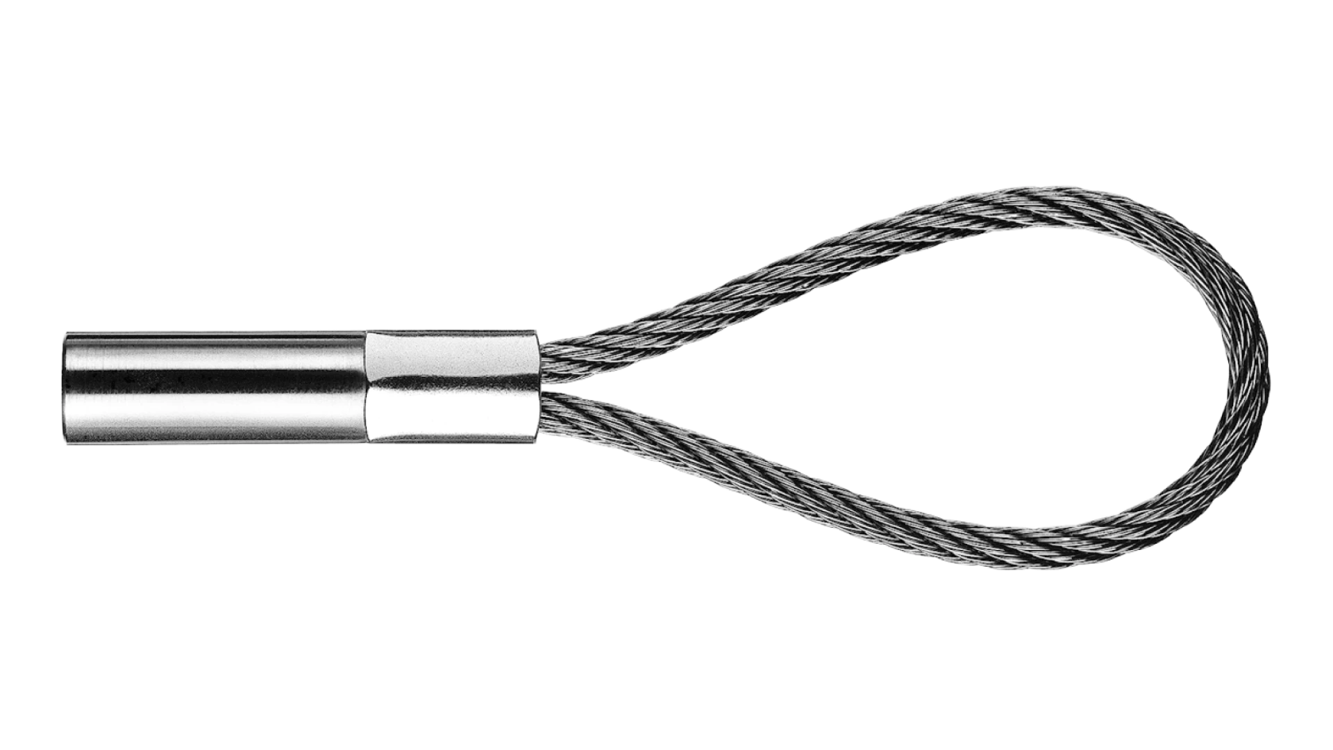 Loop with internal thread right-hand compressed