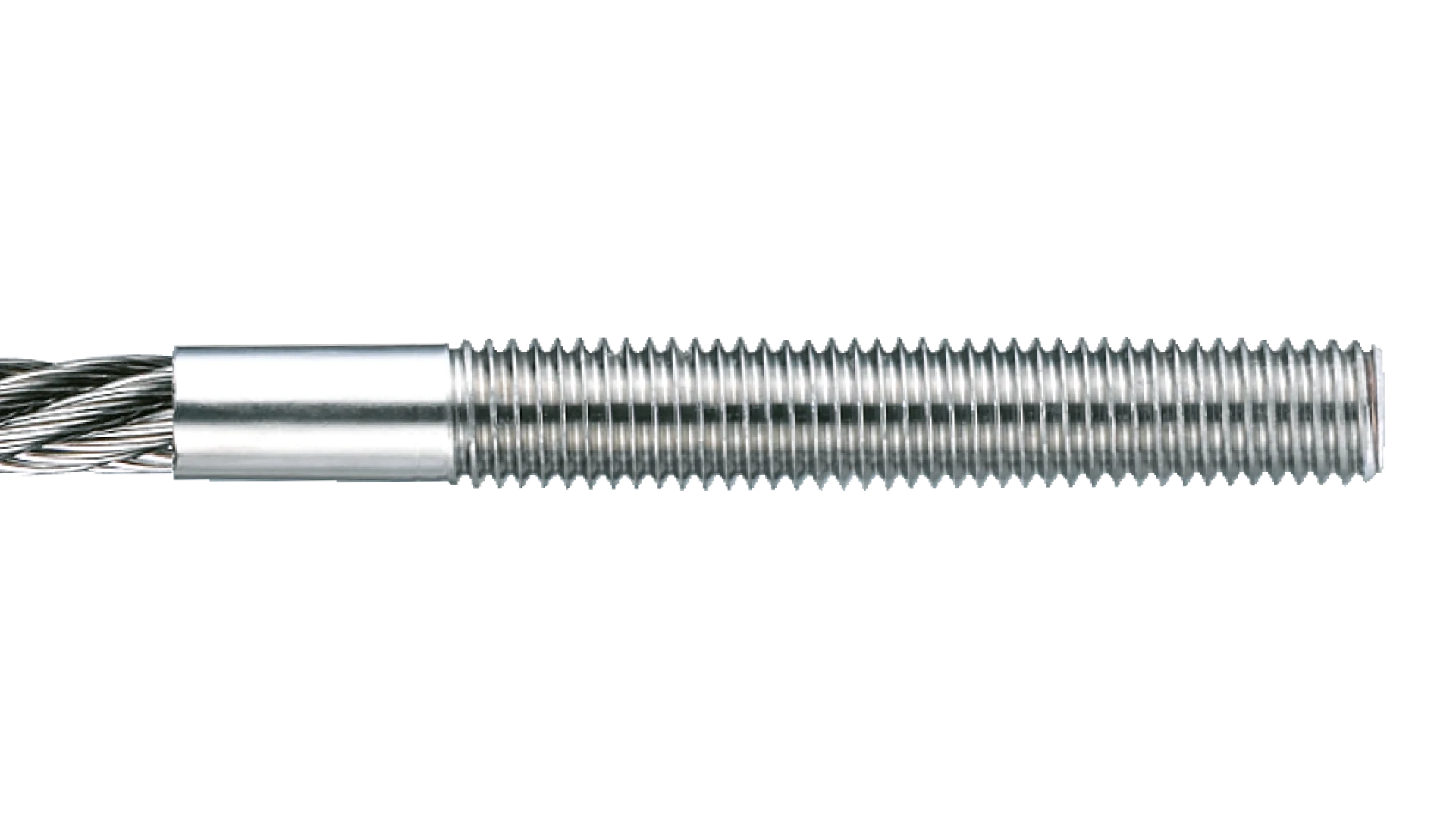 External thread end right-hand Vissline round swaged