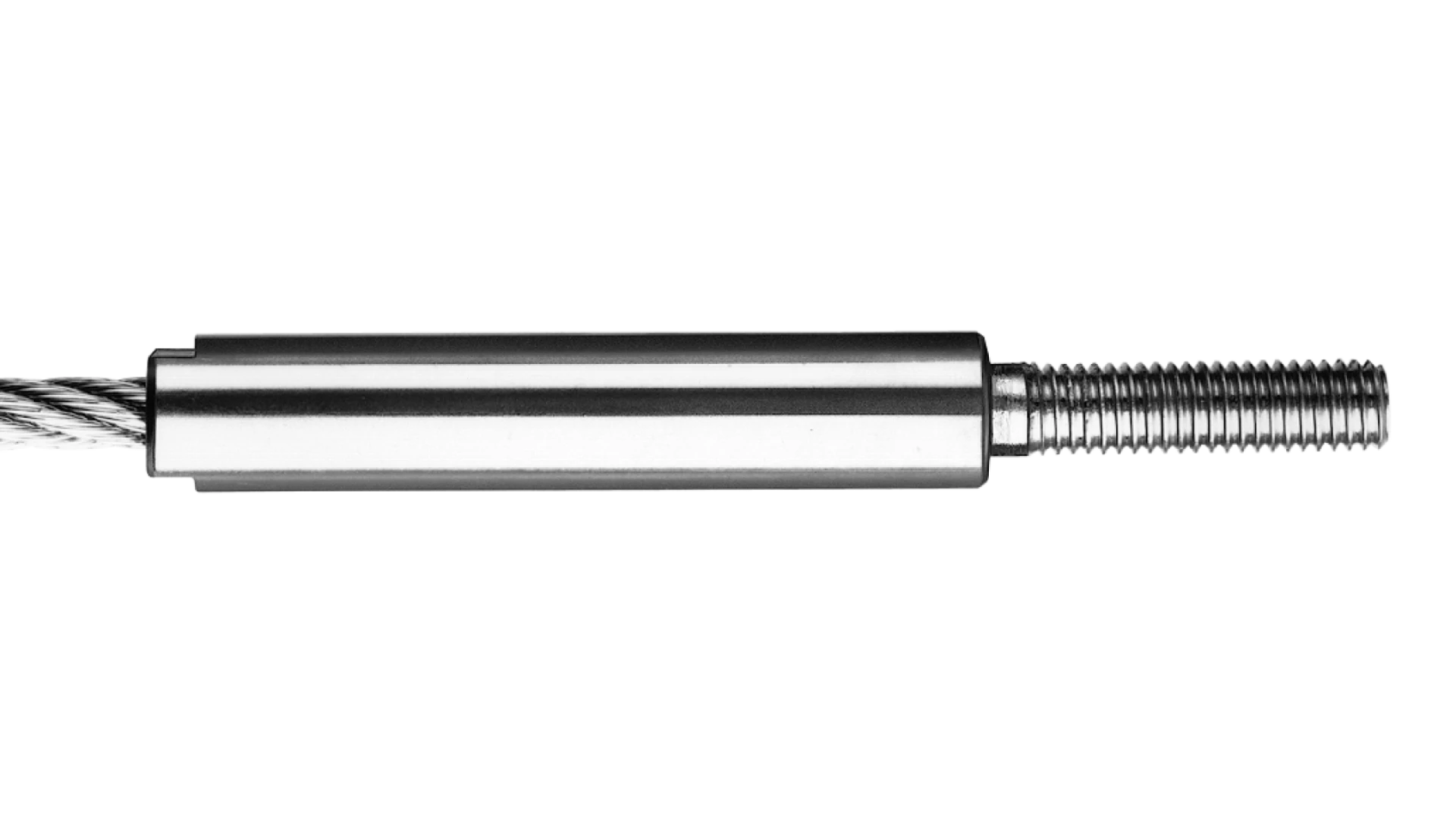 External thread end swivel swaged