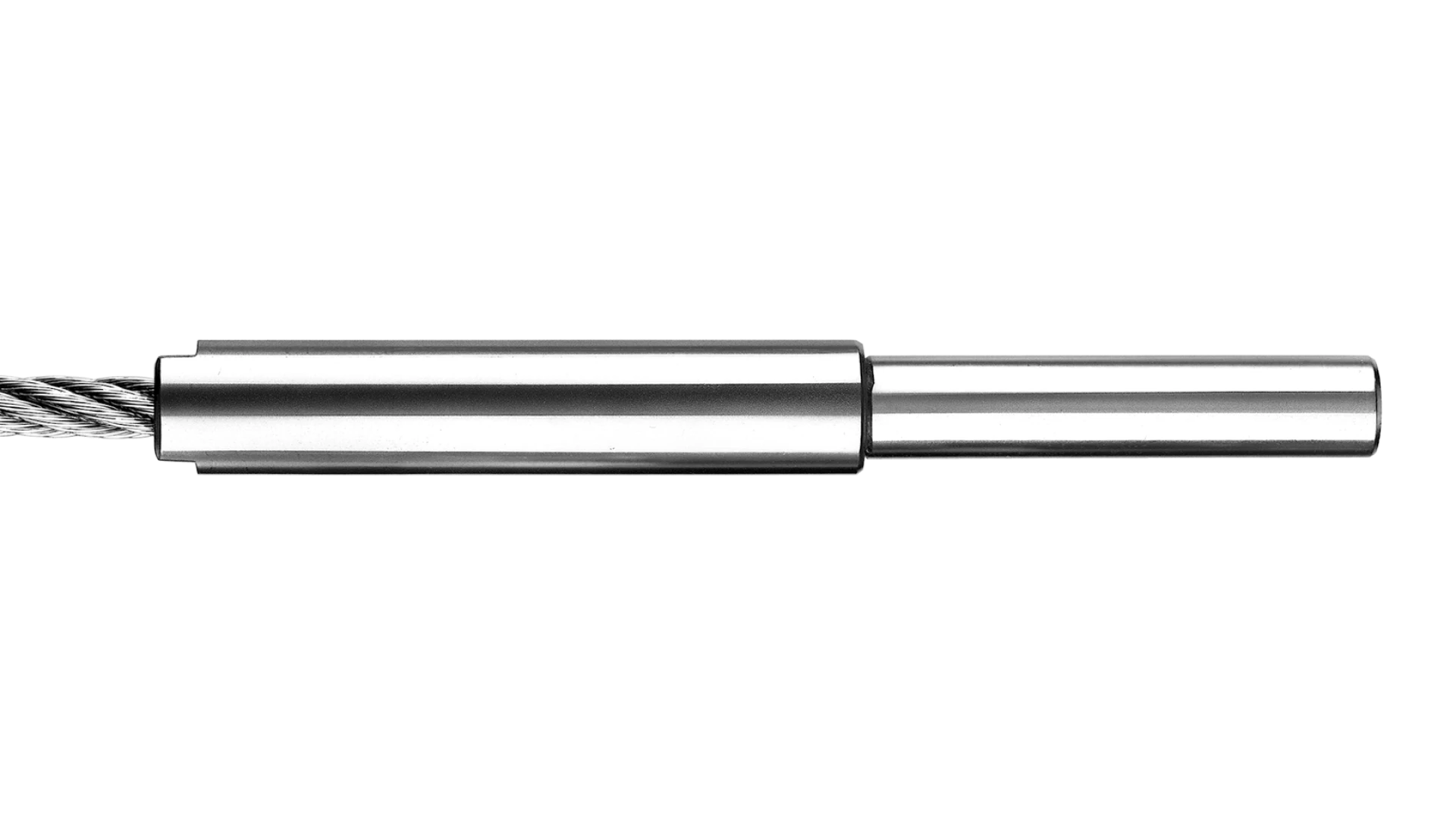Internal thread end swivel swaged