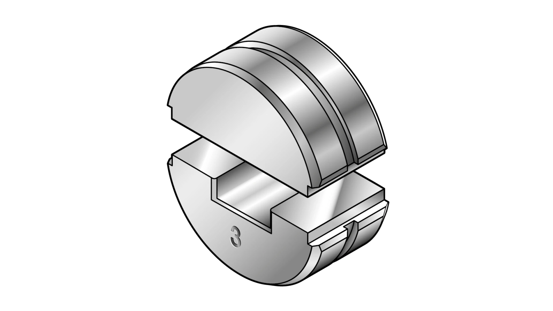 Tool inserts for battery-powered swaging tool EKM 6022 CL  for Webnet eyelets