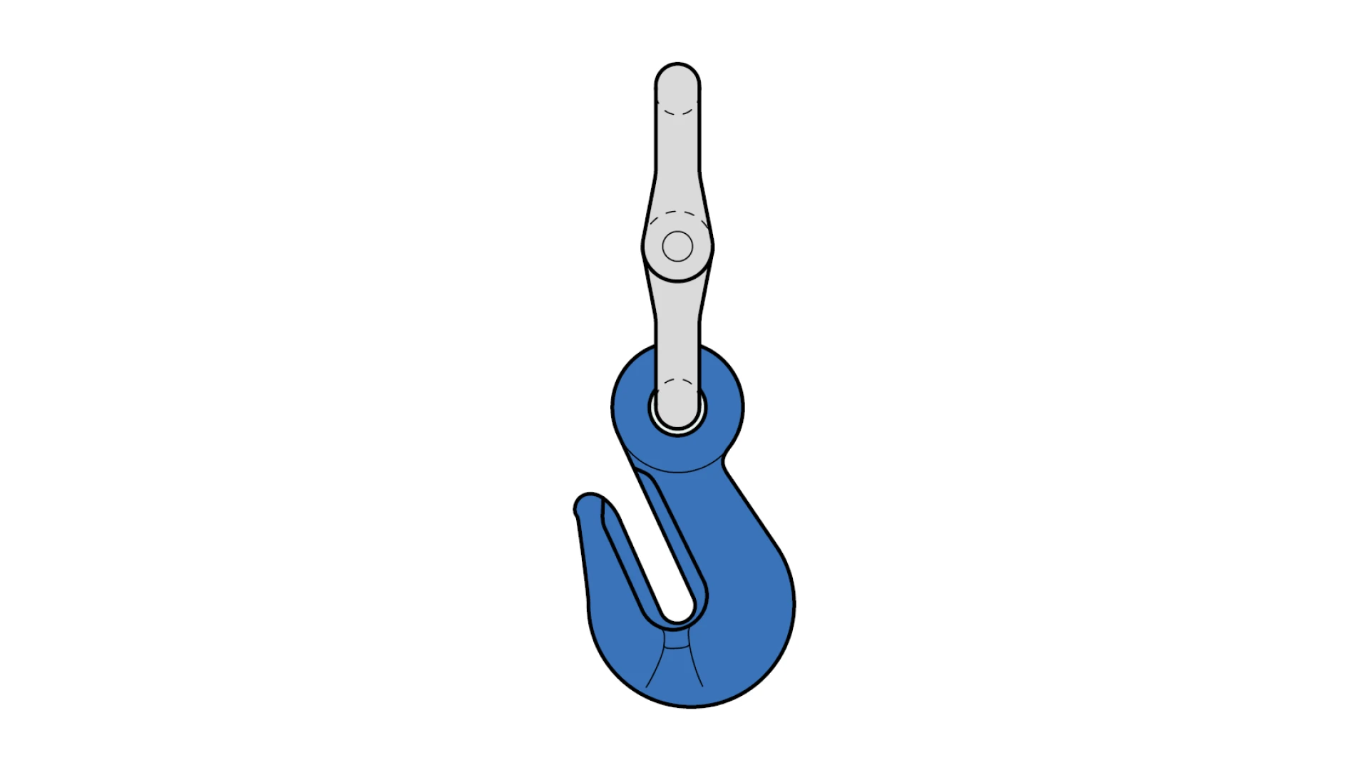 Chain-shortening hook with eye end  GK 10