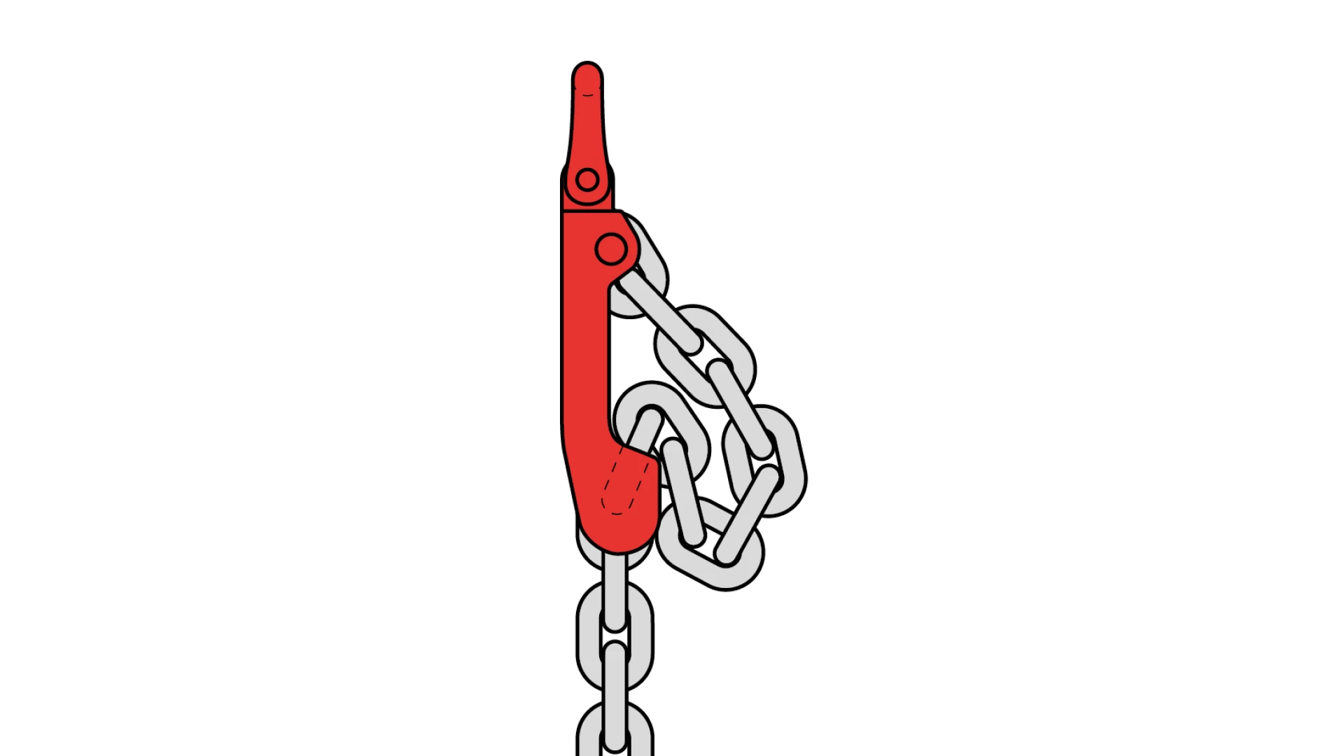 Shortening clutch with half coupling link  GK 8