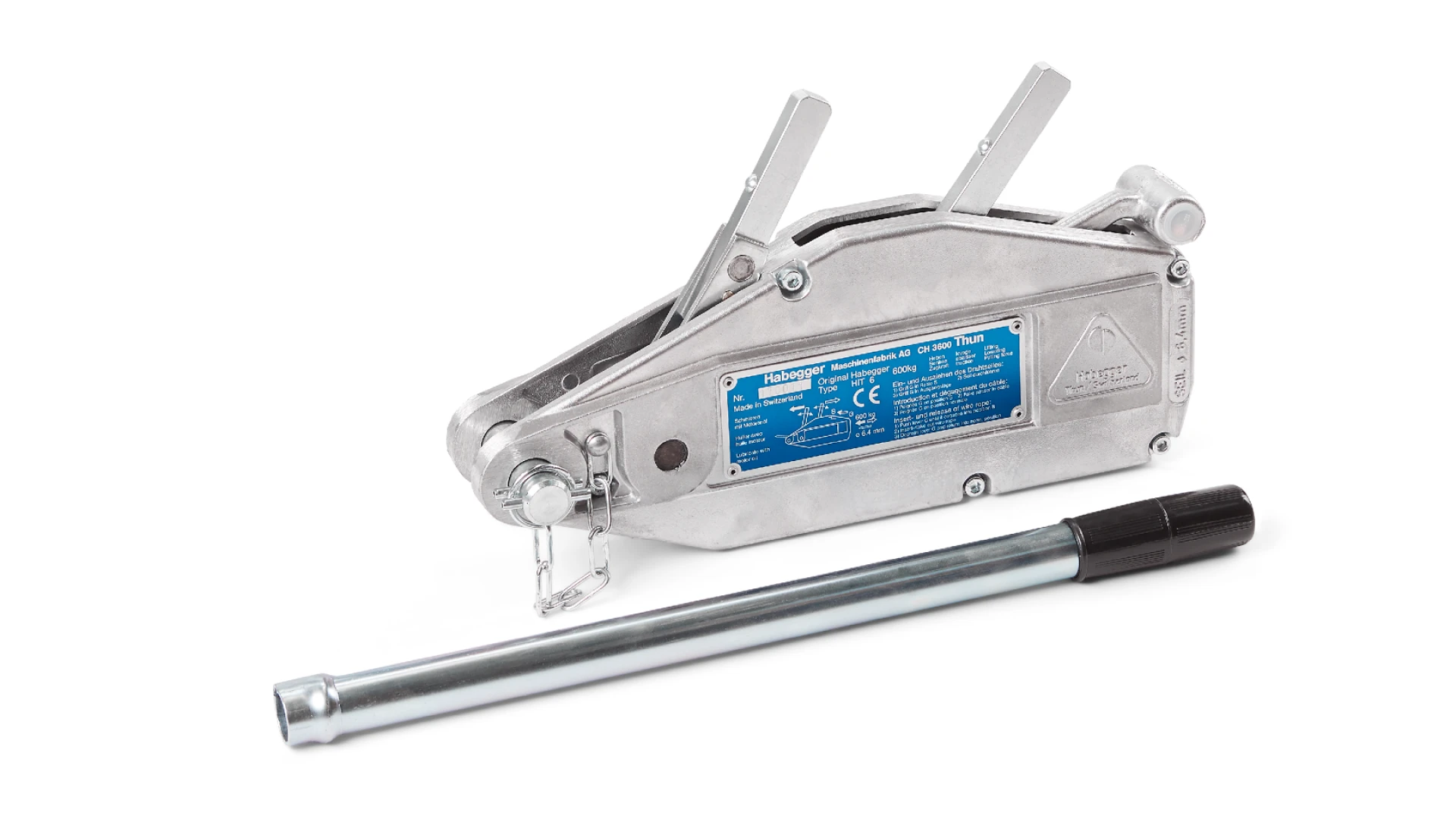 Habegger HIT-06 manual rope hoist  with lever tube