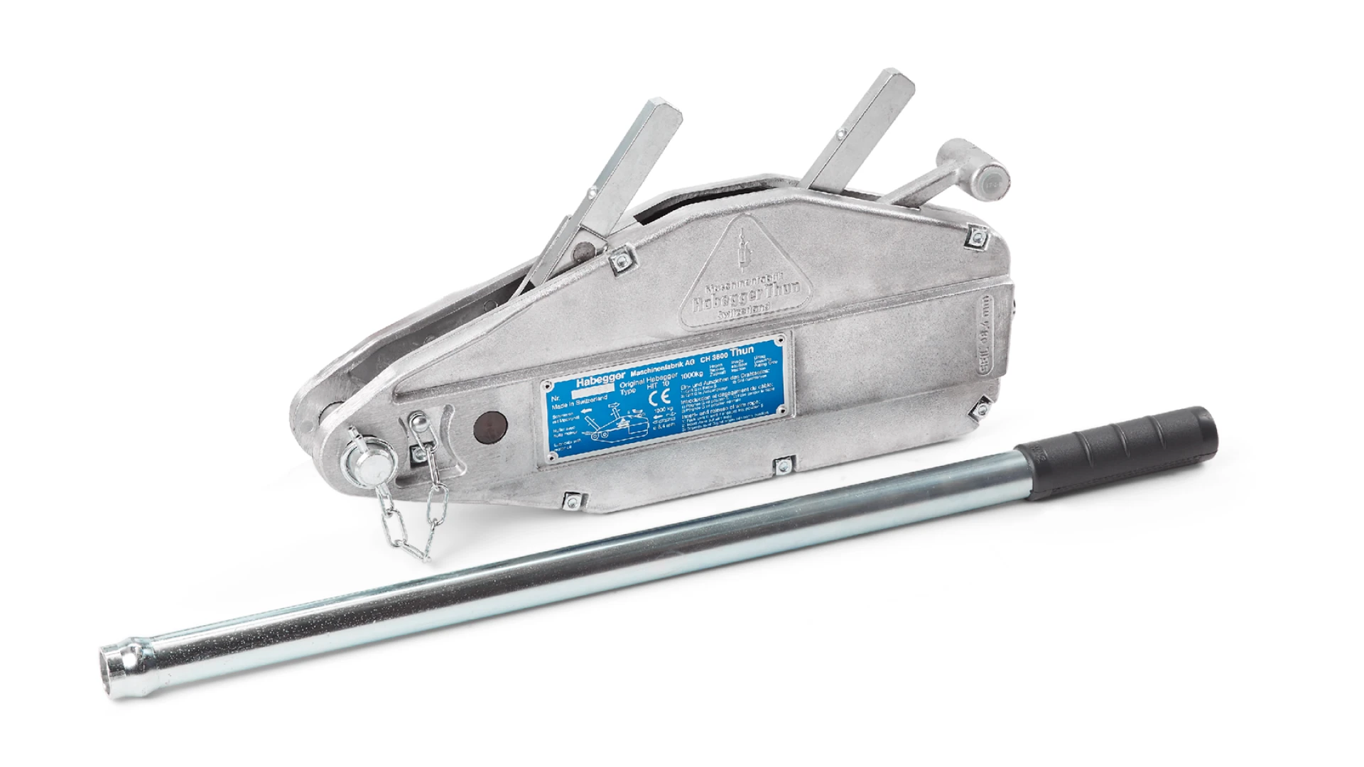 Habegger HIT-10 manual rope hoist  with lever tube
