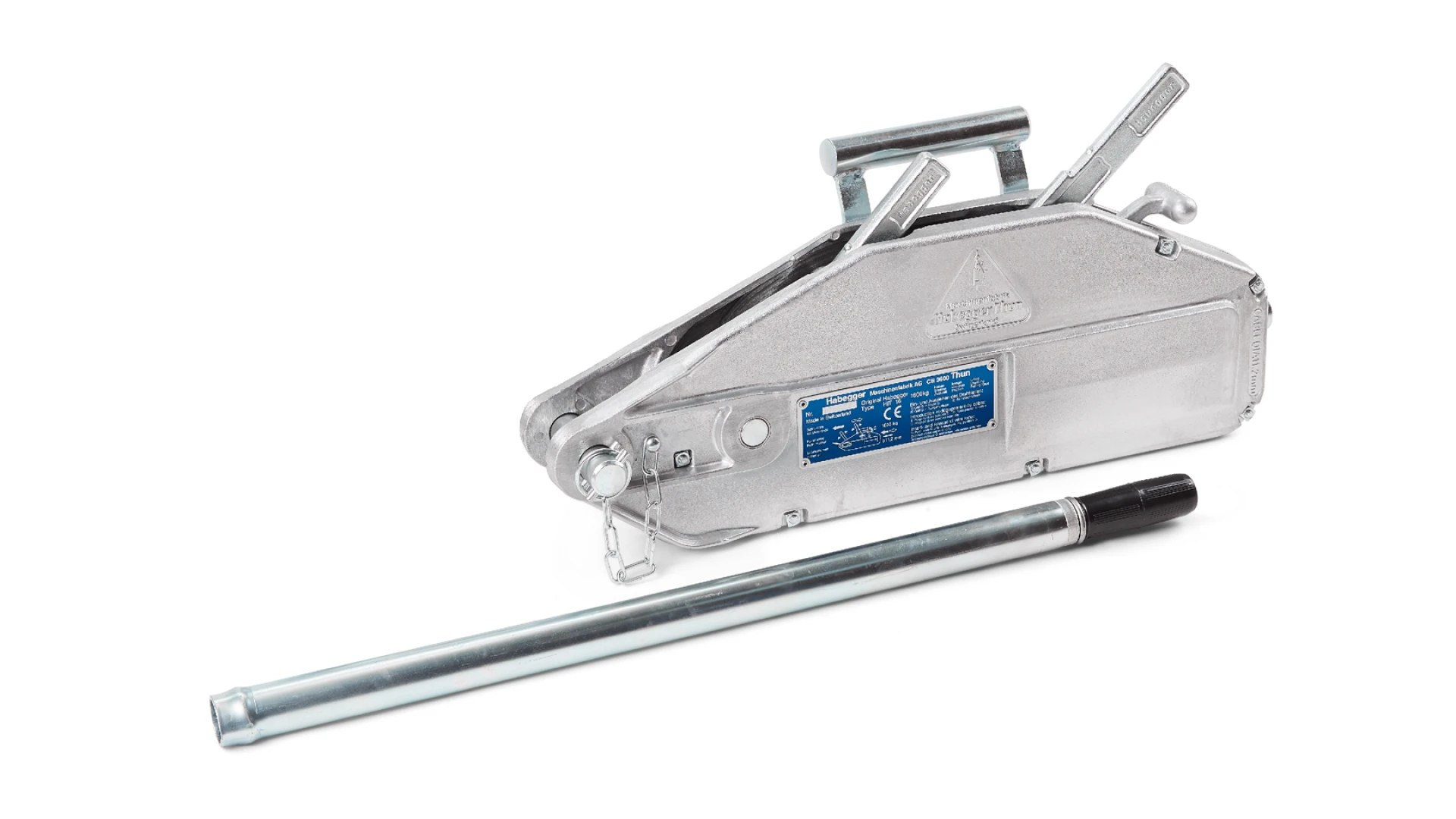 Habegger HIT-16 manual rope hoist  with lever tube