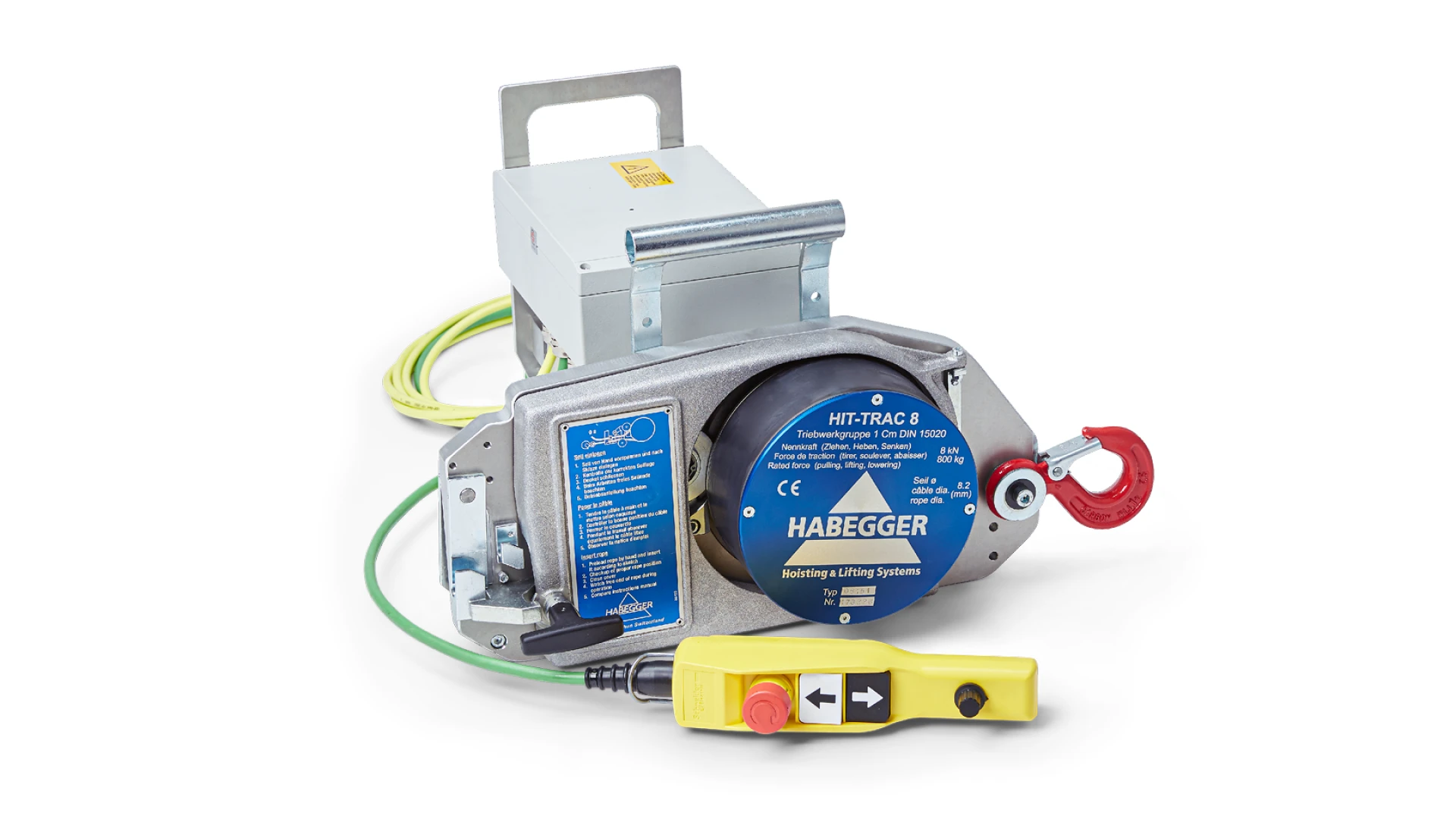 Habegger HIT-TRAC 8E electric motorized rope hoist