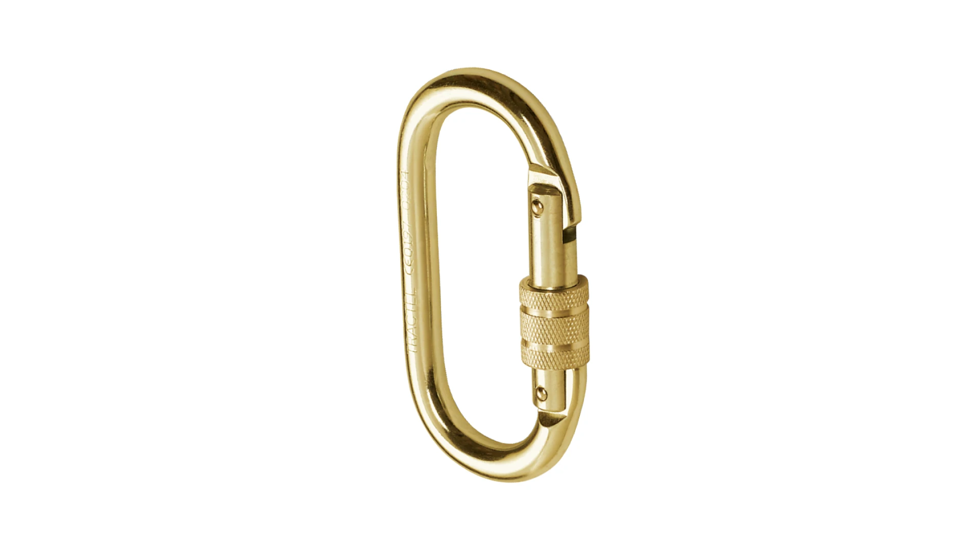 Carabiner with semi-automatic locking