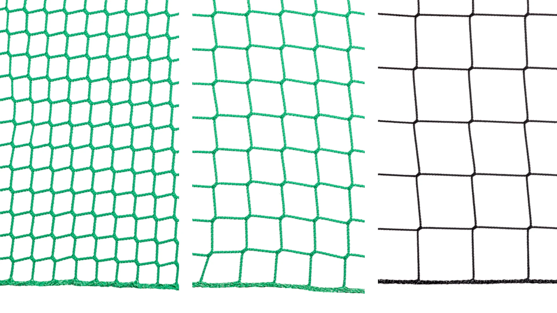 Safety and fall stop net with a reinforced selvedge  Ø 4 mm, made of polypropylene