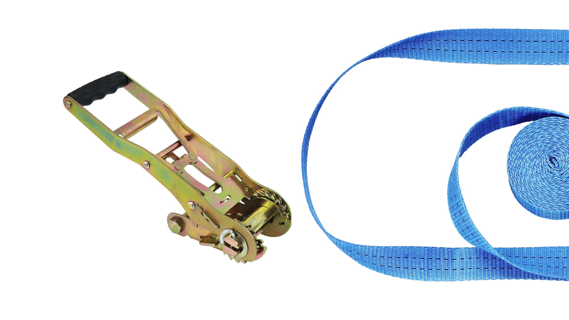 Two-piece ABS long-sleeve pressure ratchet strap assemblies R-359