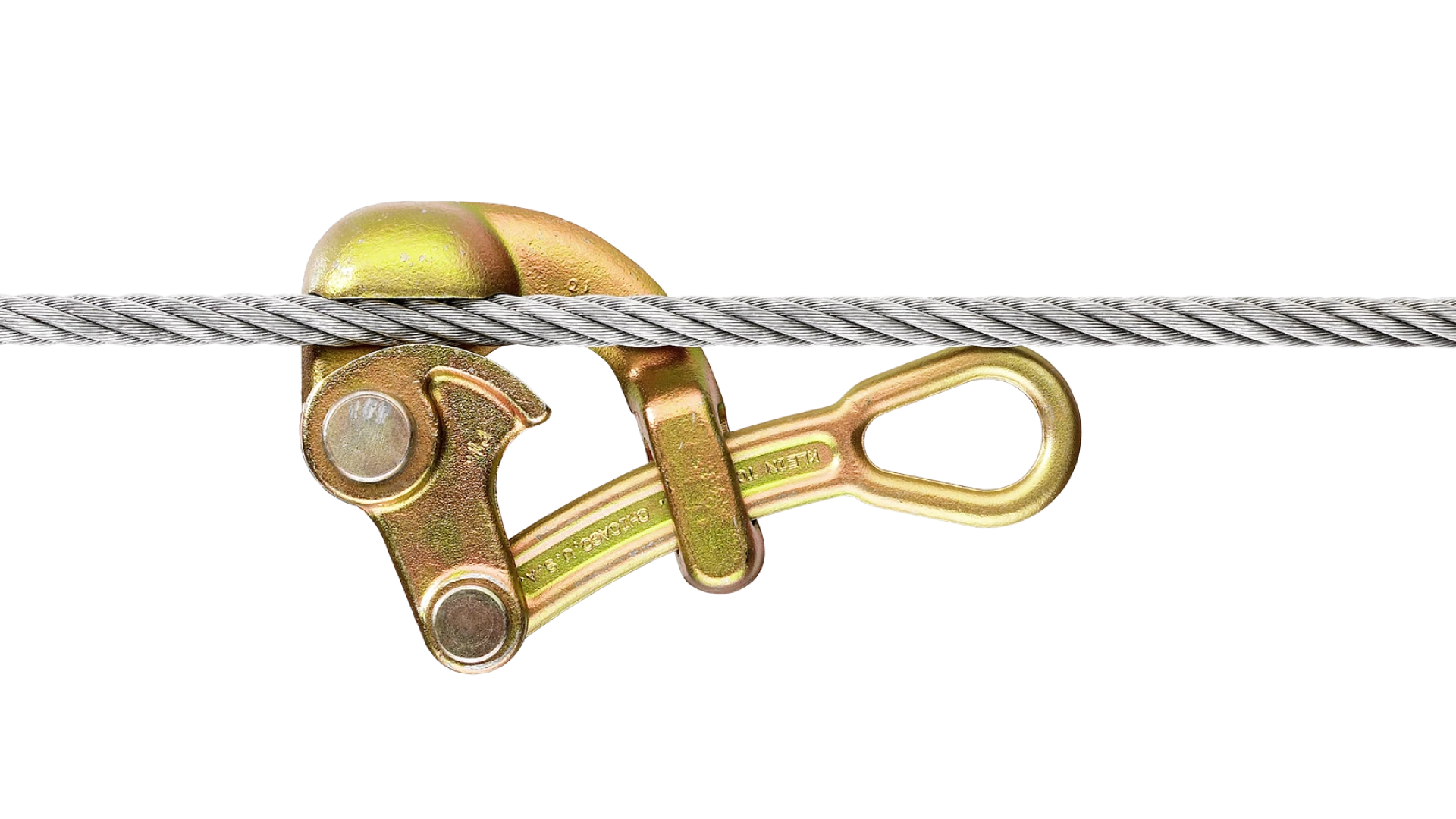 Rope-tensioning clamp