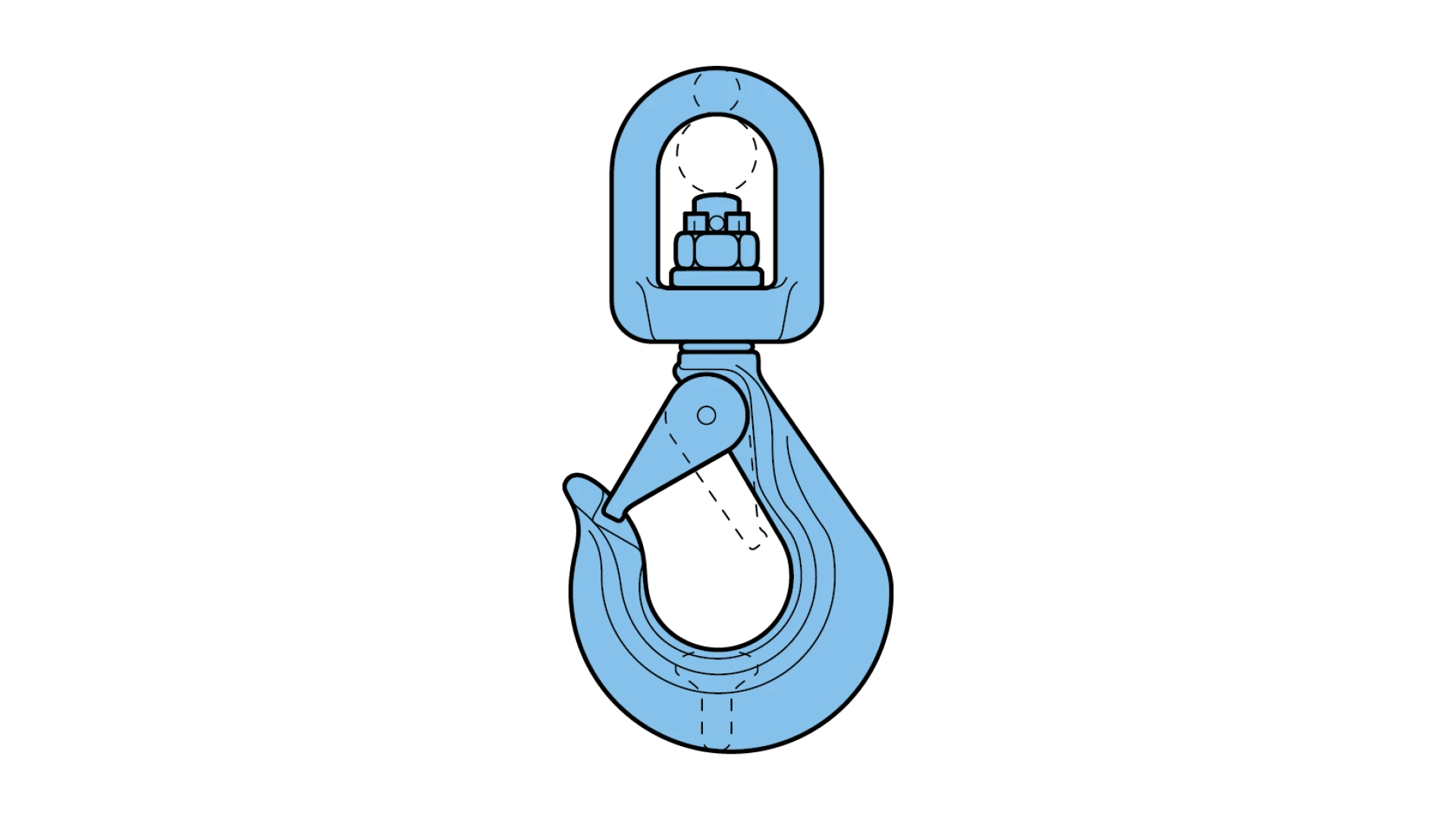 Swivel hook Sika, type WHS