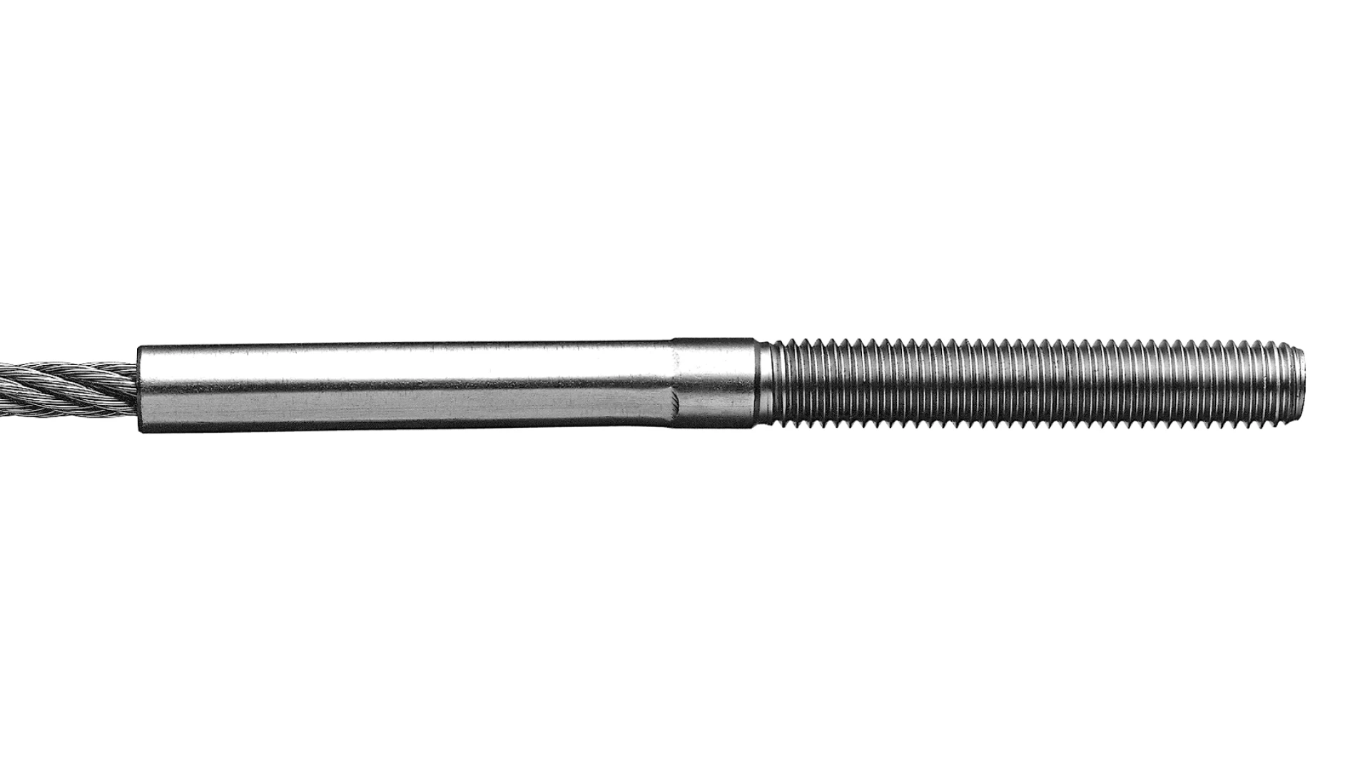 External thread end right-hand swaged promat galvanized