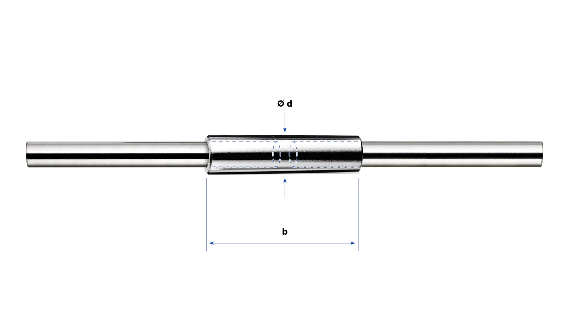 Connecting sleeve   for Horizontal rod