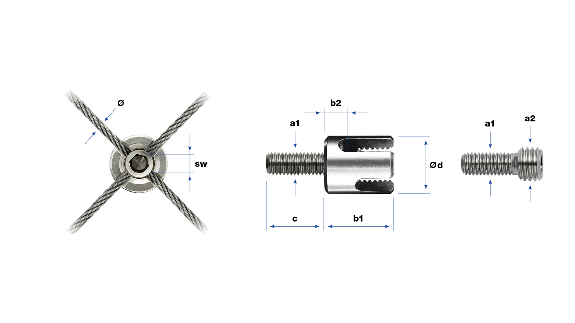 Cross clamp GreenGuide  with threaded adapter