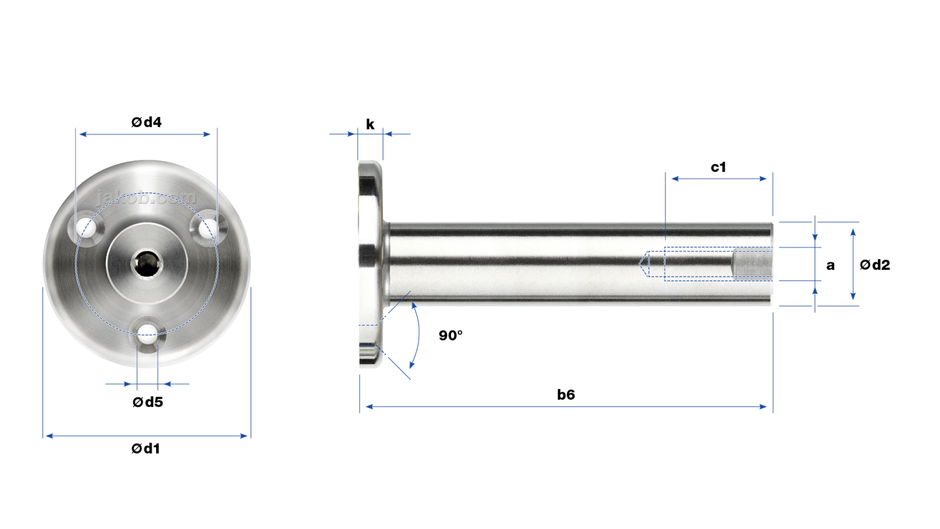 Spacer GreenGuide  with countersunk holes