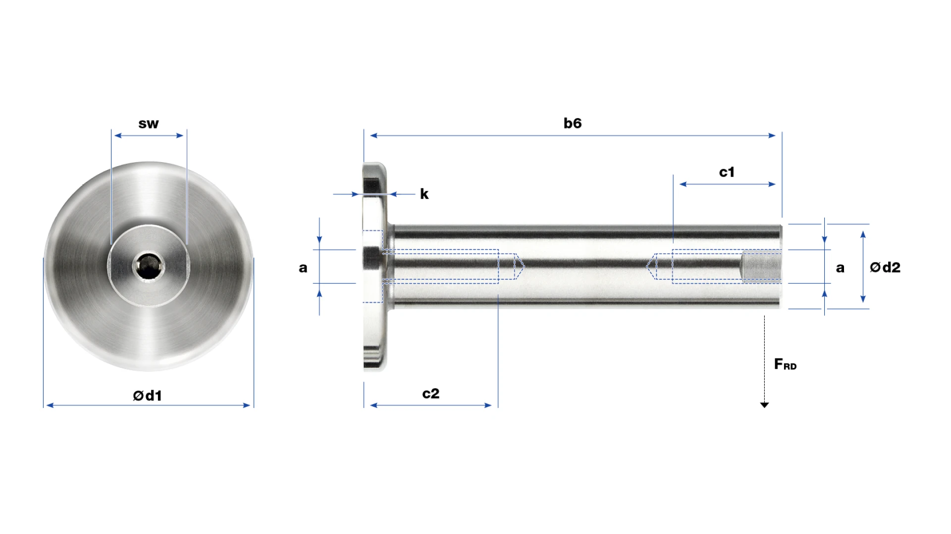 Spacer GreenGuide  with internal thread