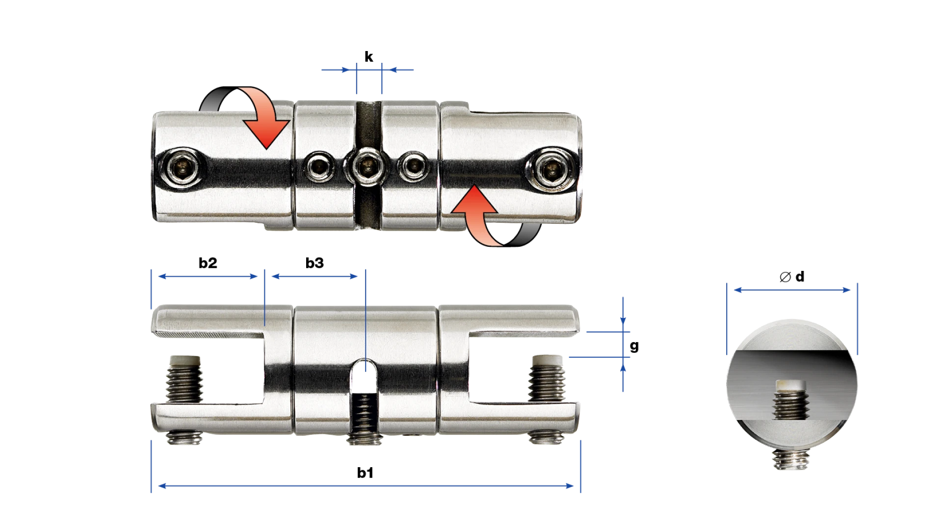 Clamp holder two-way adjustable