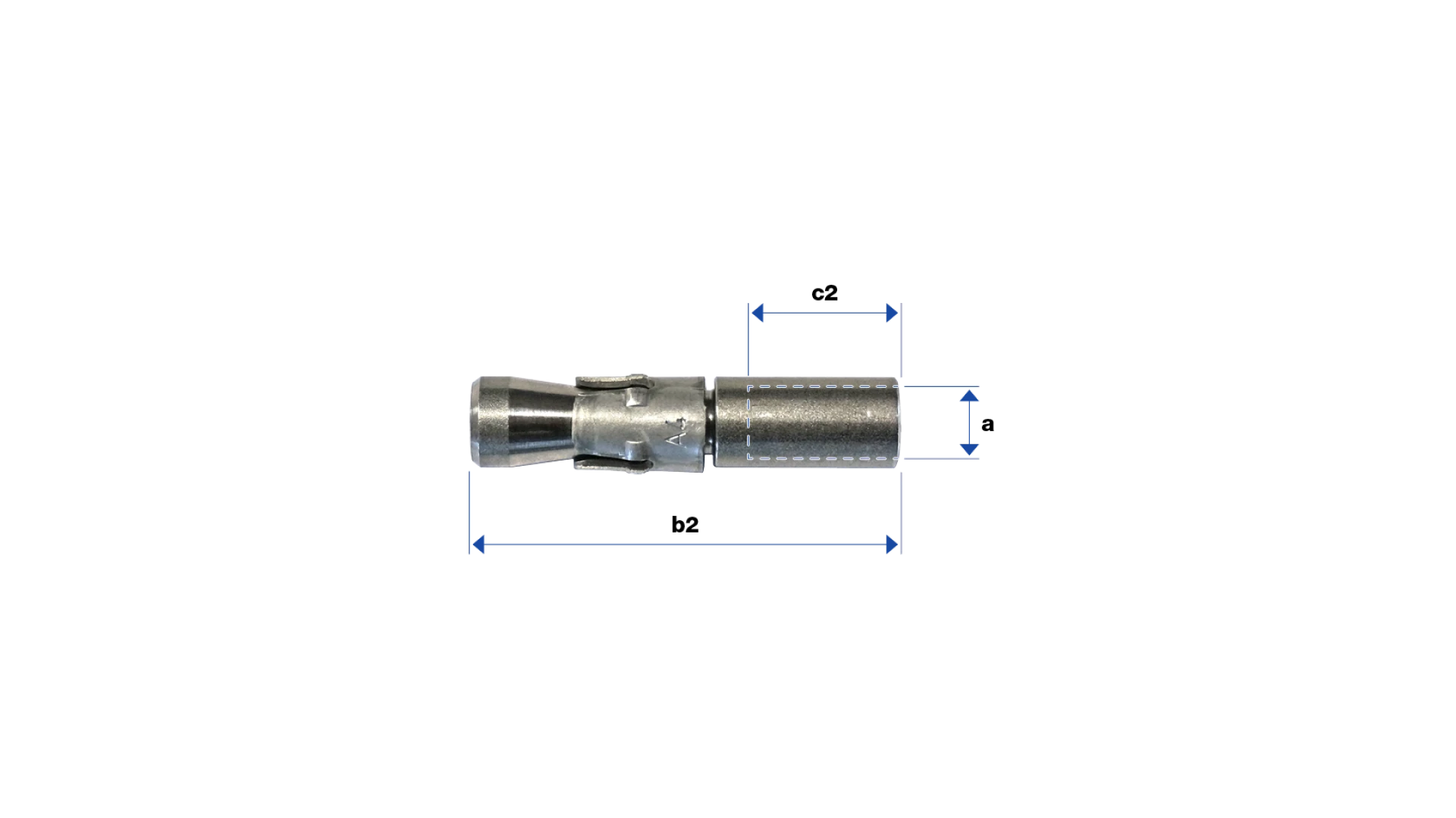 Wall anchor with internal thread  steel type m2-I