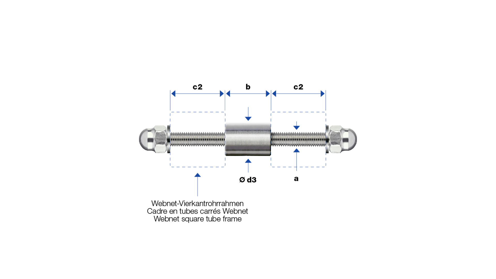 Frame holder two-way  for frame type Inviss-C
