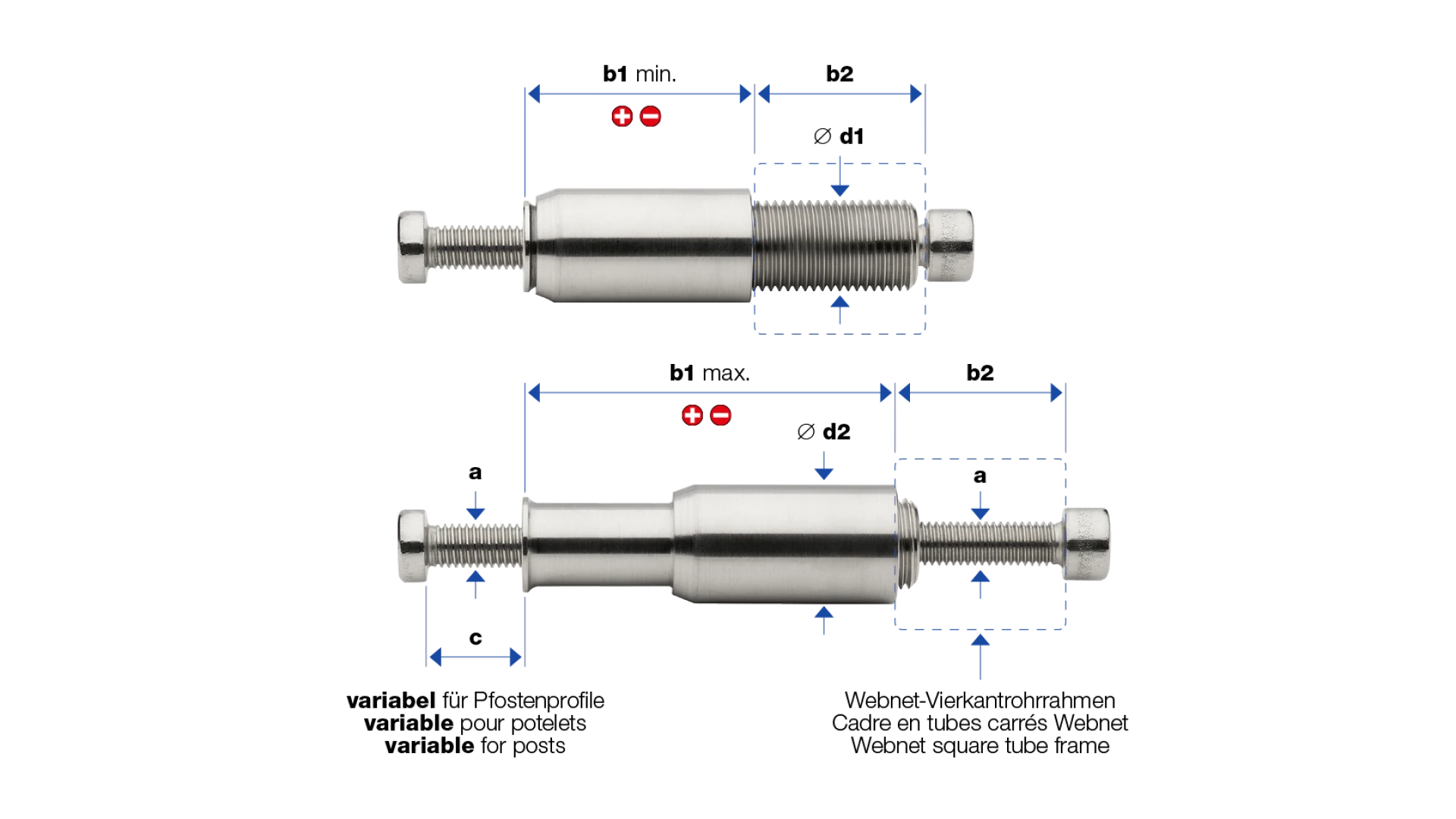 Distance adjuster one-way