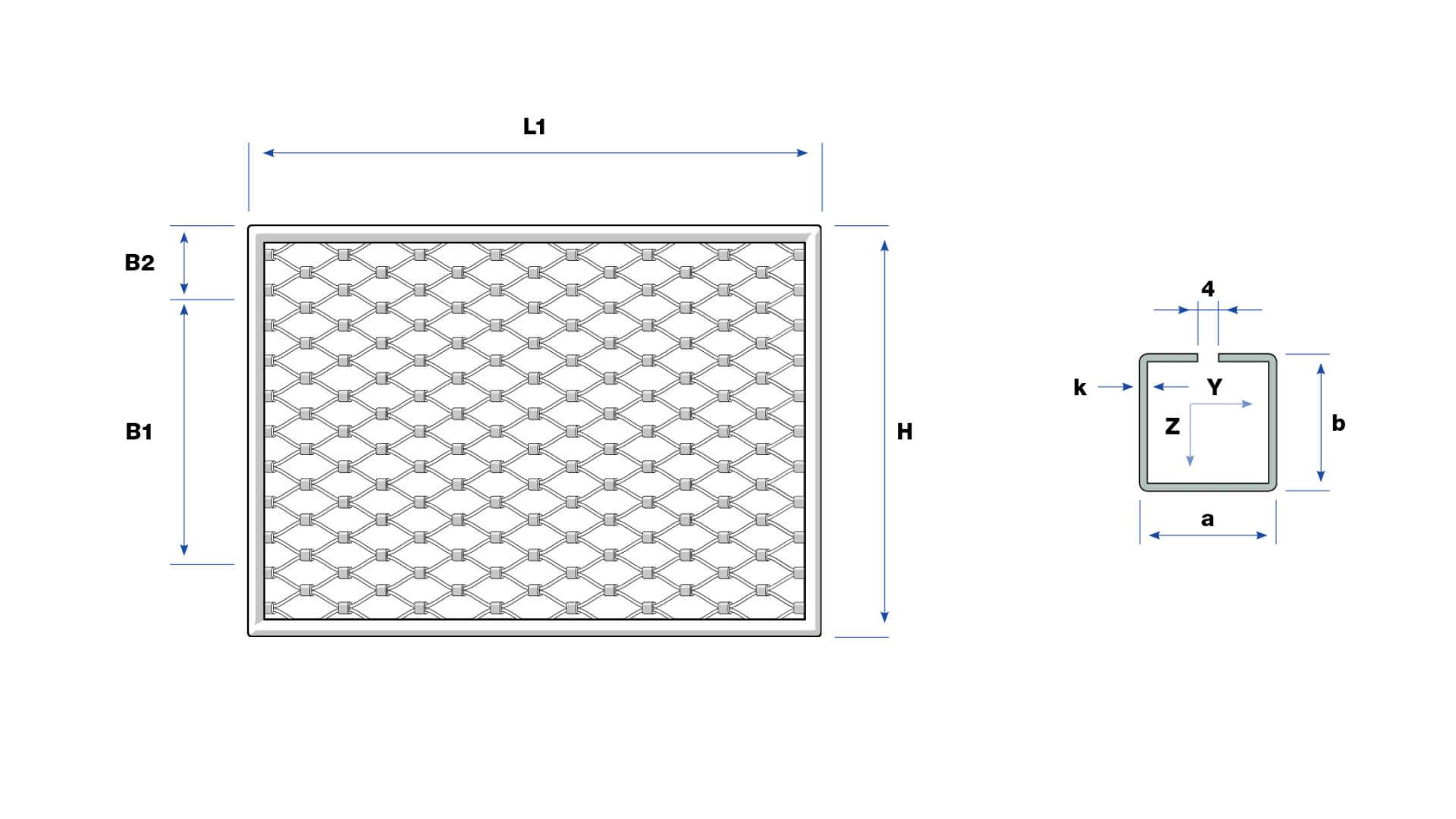 Webnet-Frame Inviss-C ModularRailing