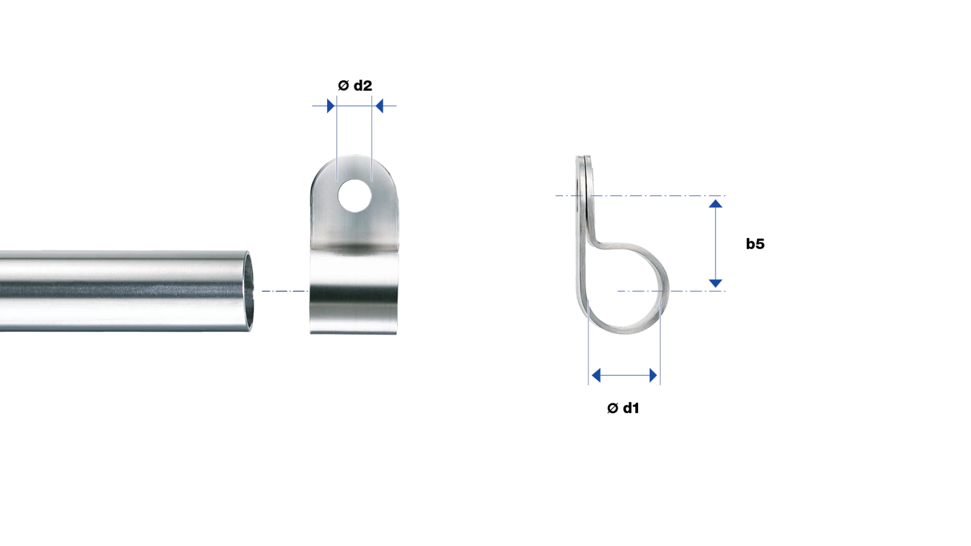 Tube clamp for frames