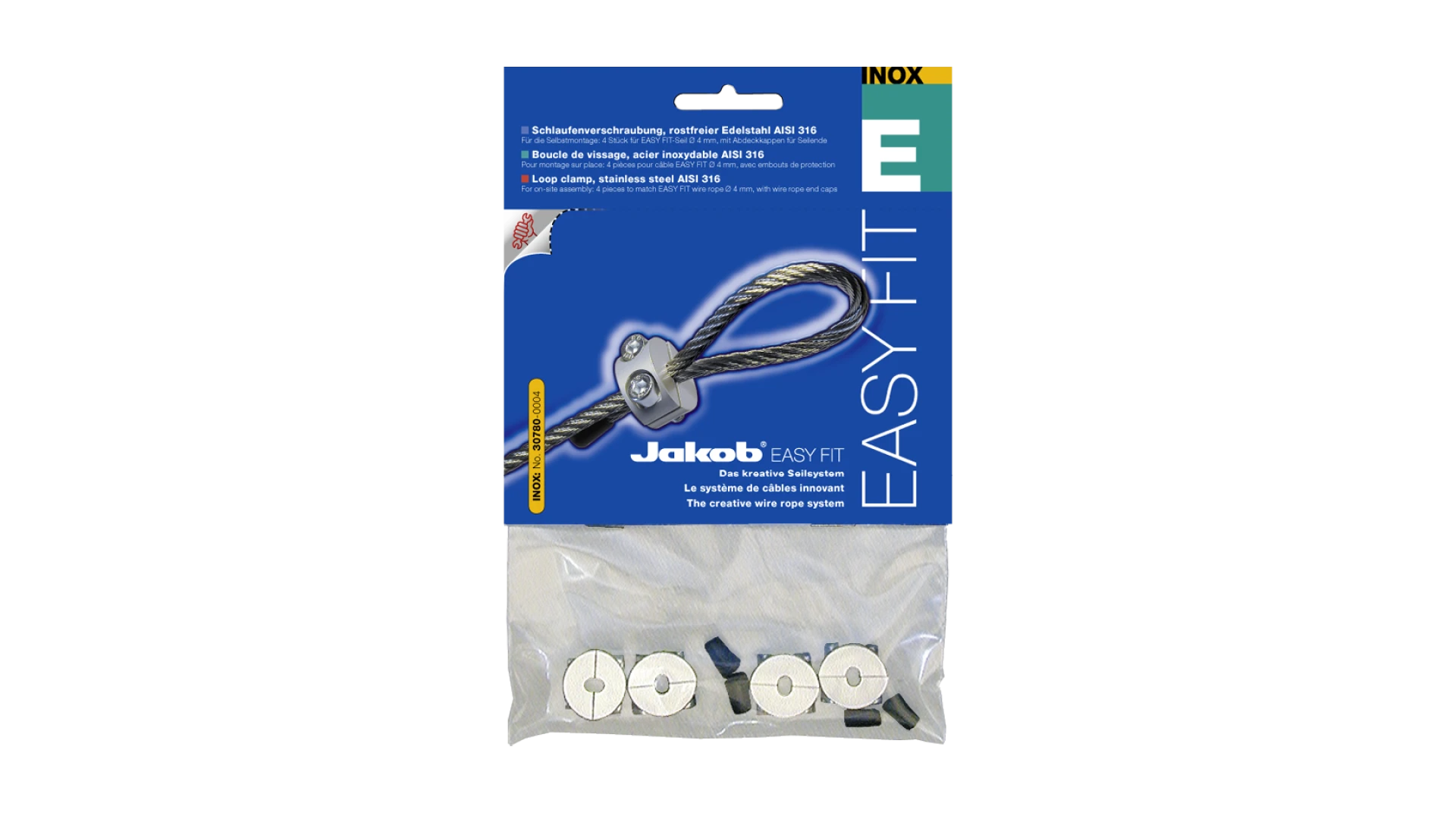 loop clamp Easy Fit self-assembly stainless steel