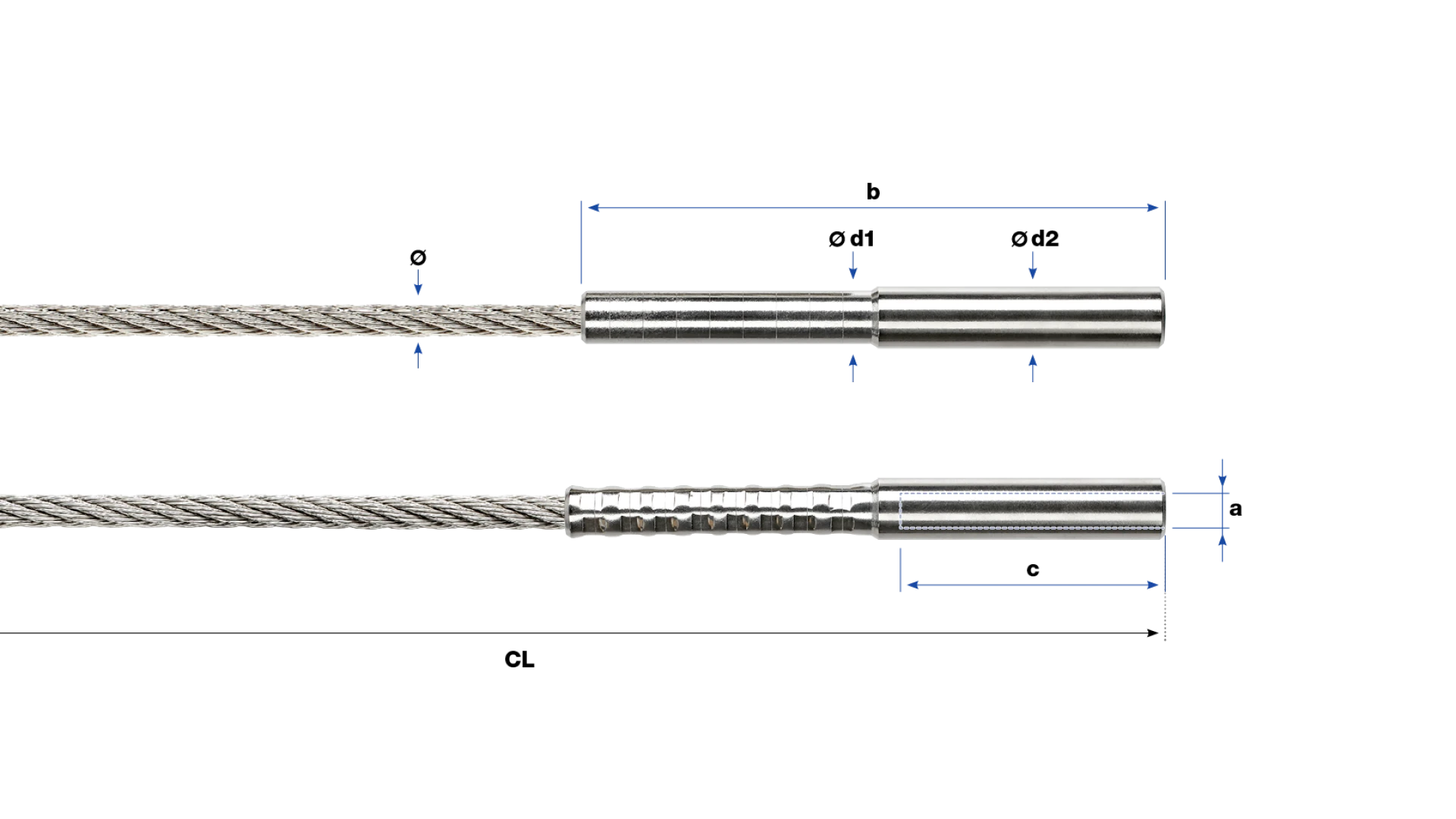 Internal thread end left-hand SA self-assembly