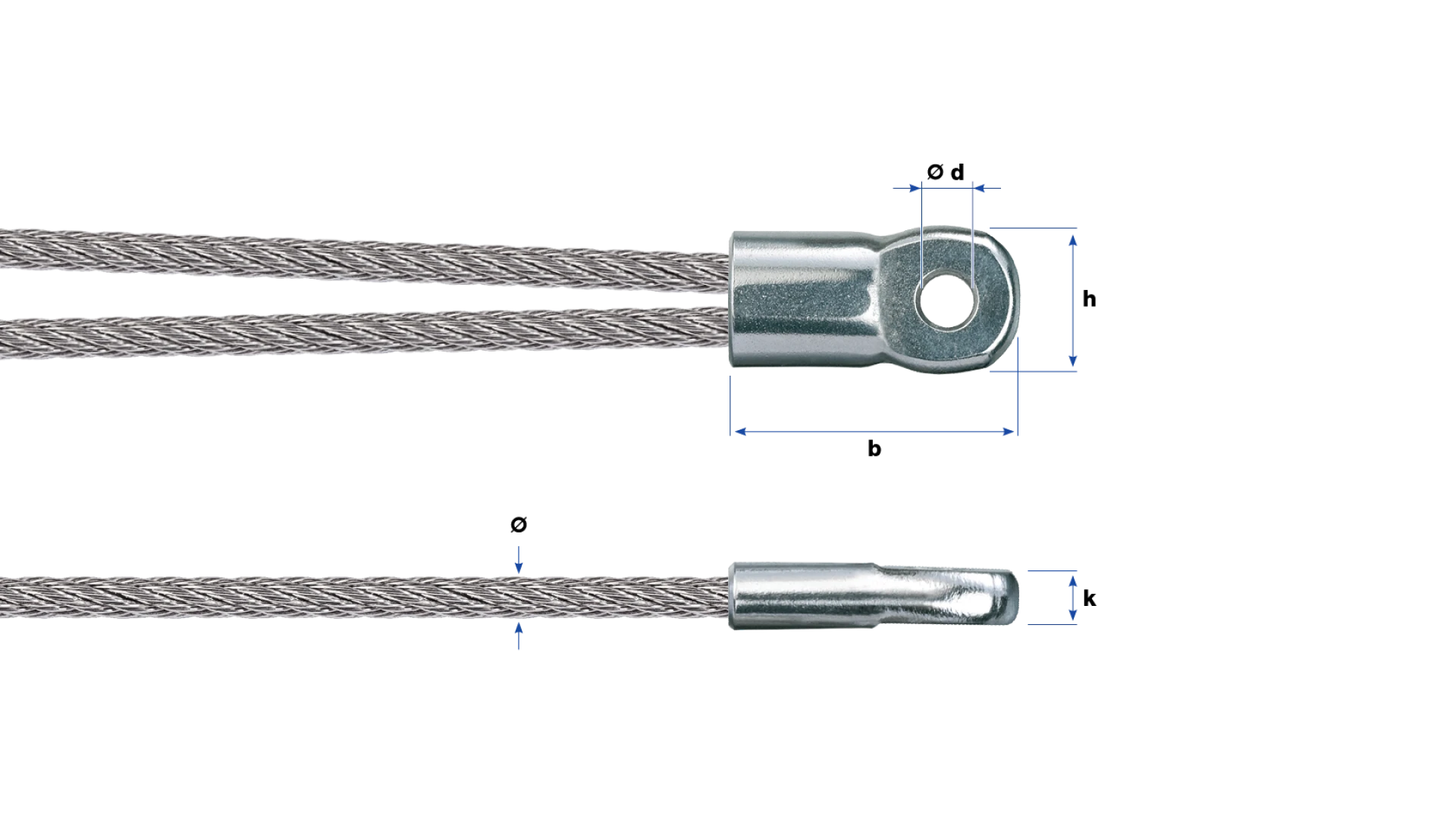 Eyelet Webnet self-assembly for two ropes
