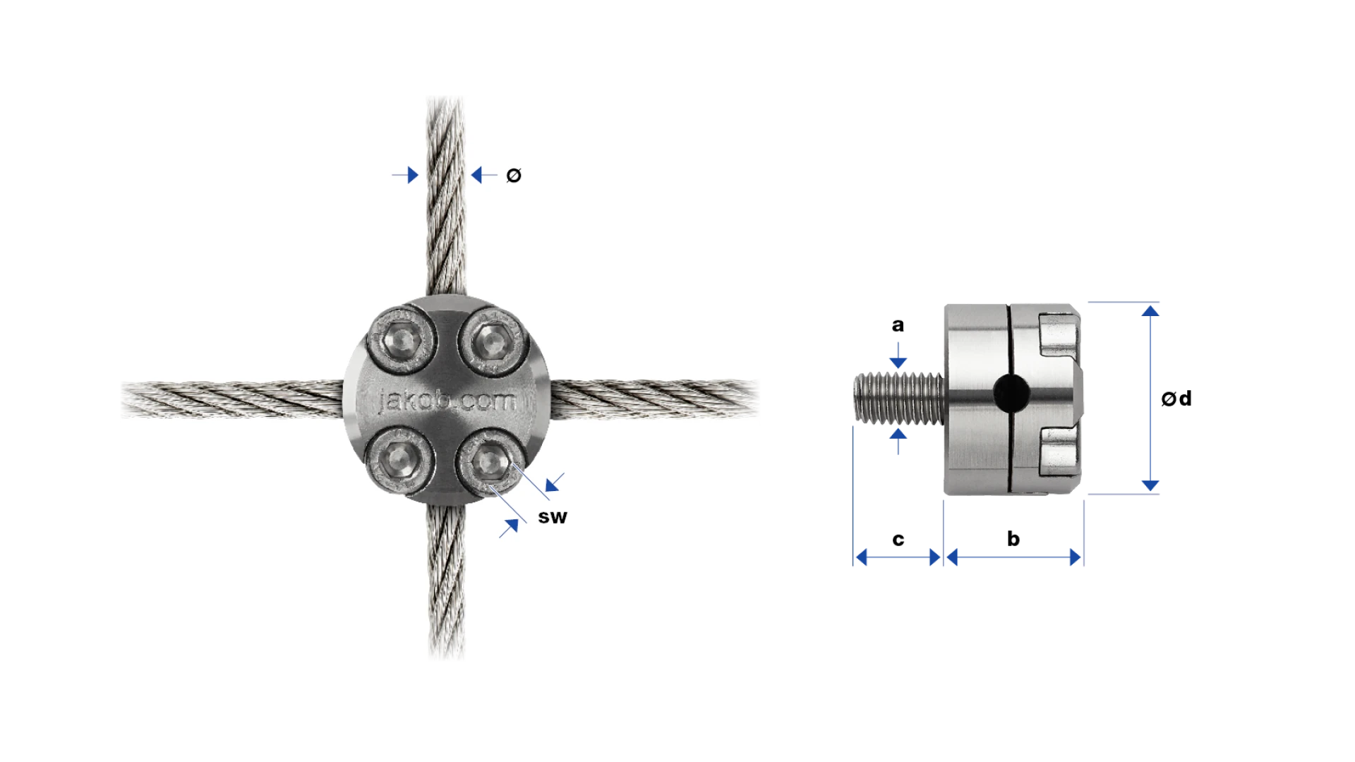 Cross clamp with overload protection