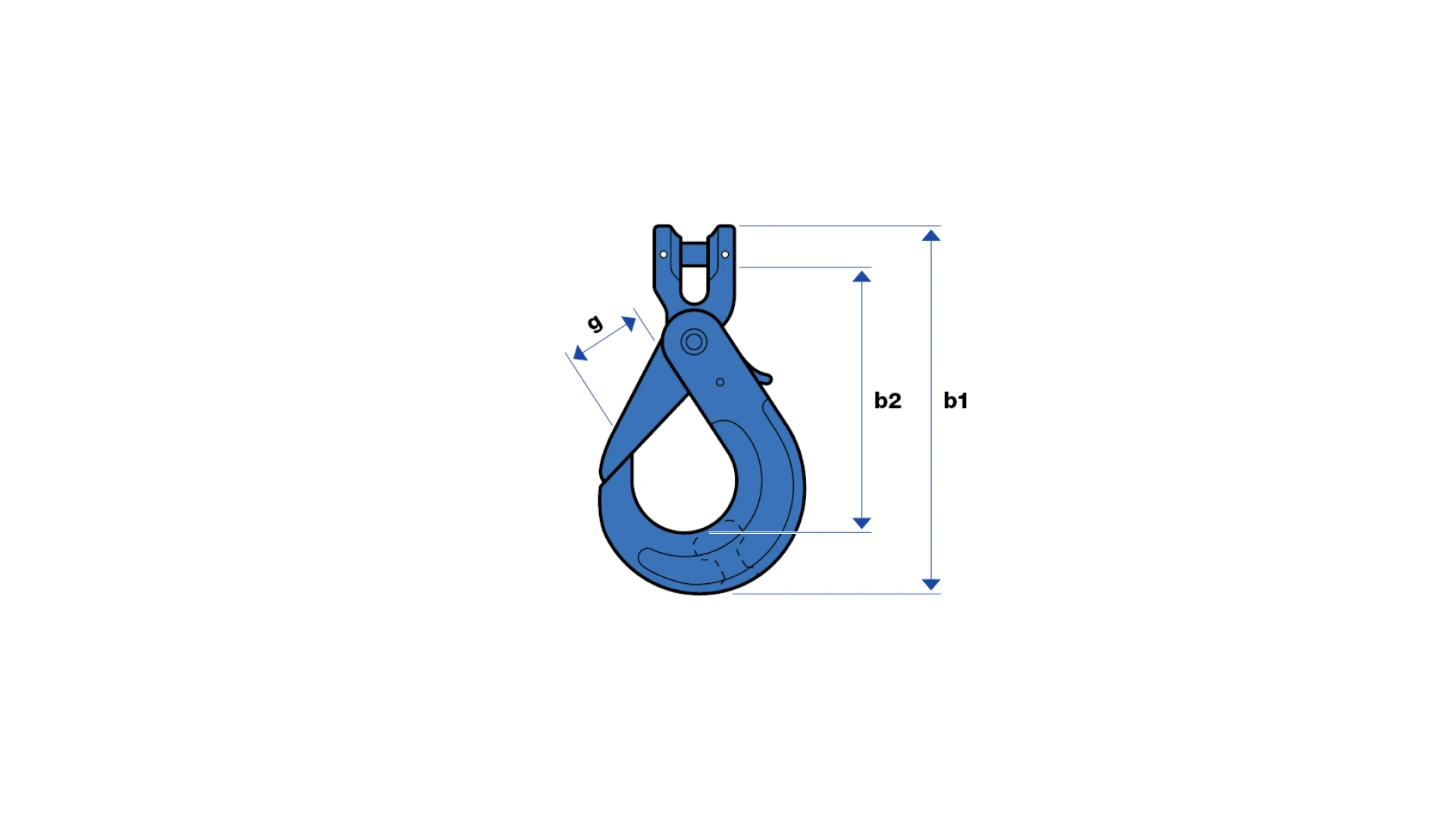 Safety hook with clevis  GK 10