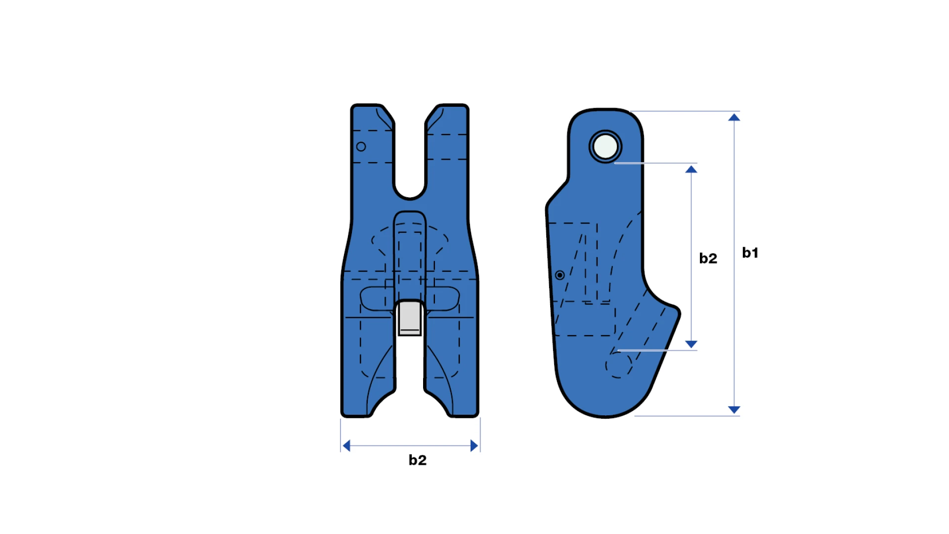 Shortening clutch with clevis and safety latch type VKS  GK 10