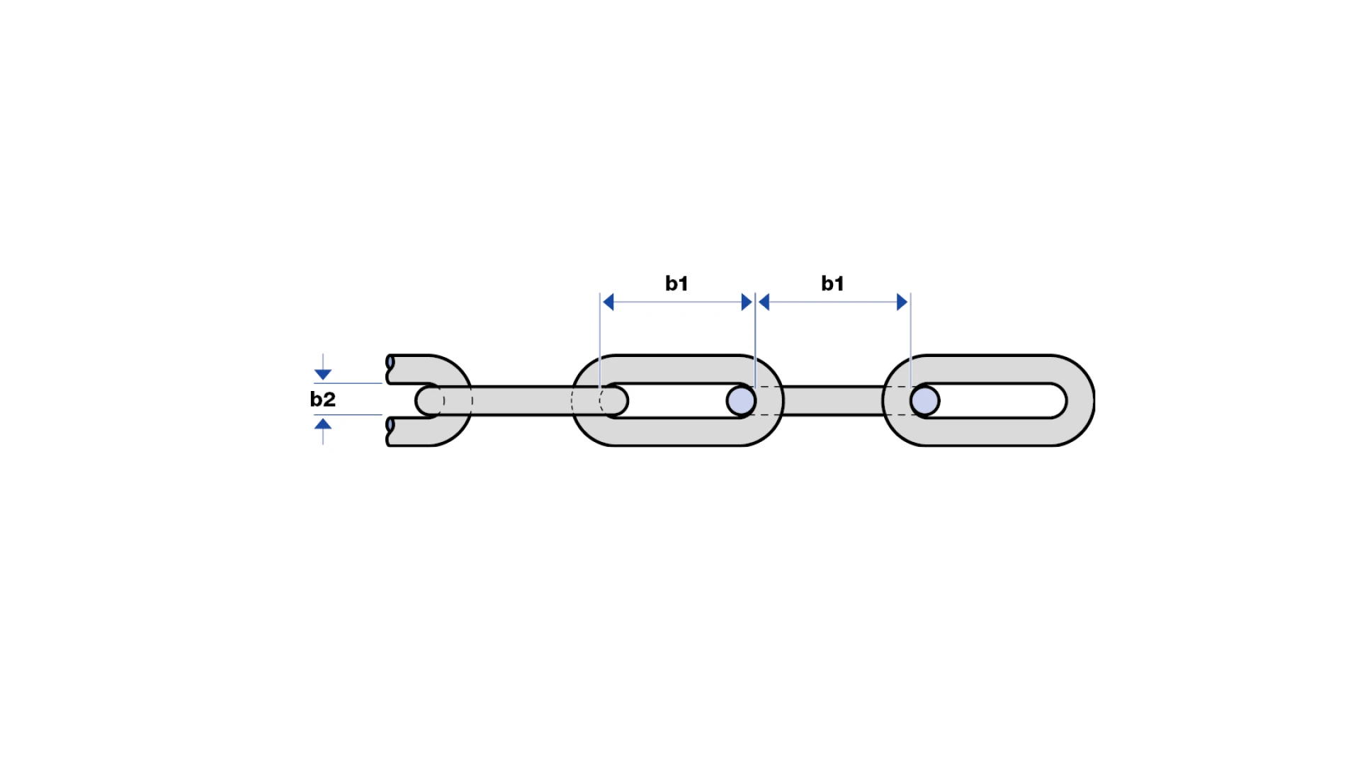 Stainless round-steel chain type C  Edelstahl