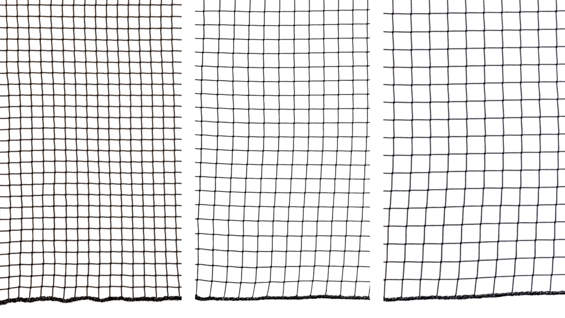 Safety and fall stop net with a reinforced selvedge  Ø 1.8 mm, made of polypropylene