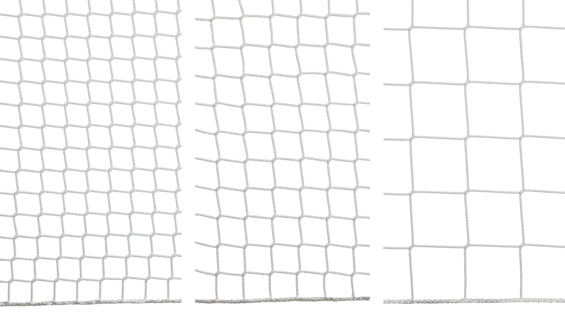 Safety and fall stop net with a reinforced selvedge  Ø 4mm, made of polyester