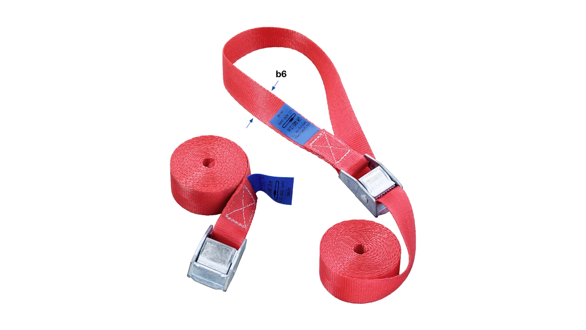 Quick-action strap assembly with cam buckle