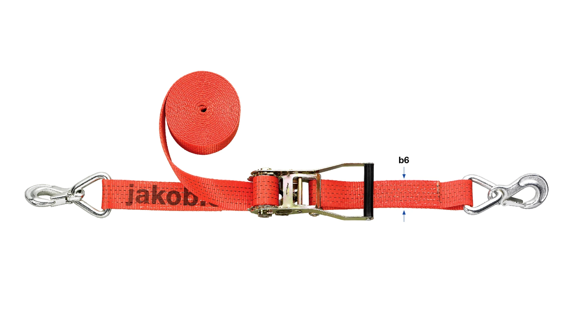 Two-piece ratchet strap assemblies R-340