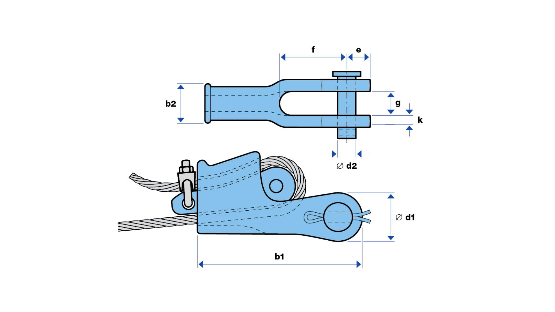 Wedge socket S-421T