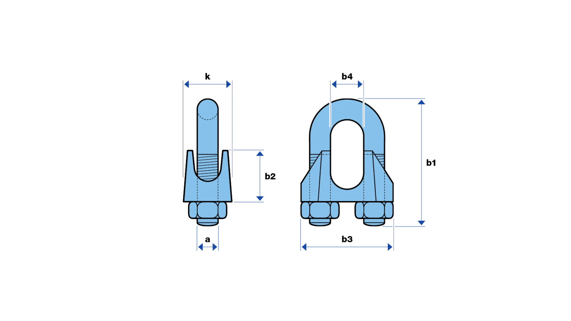 Wire rope clip   früher DIN 741