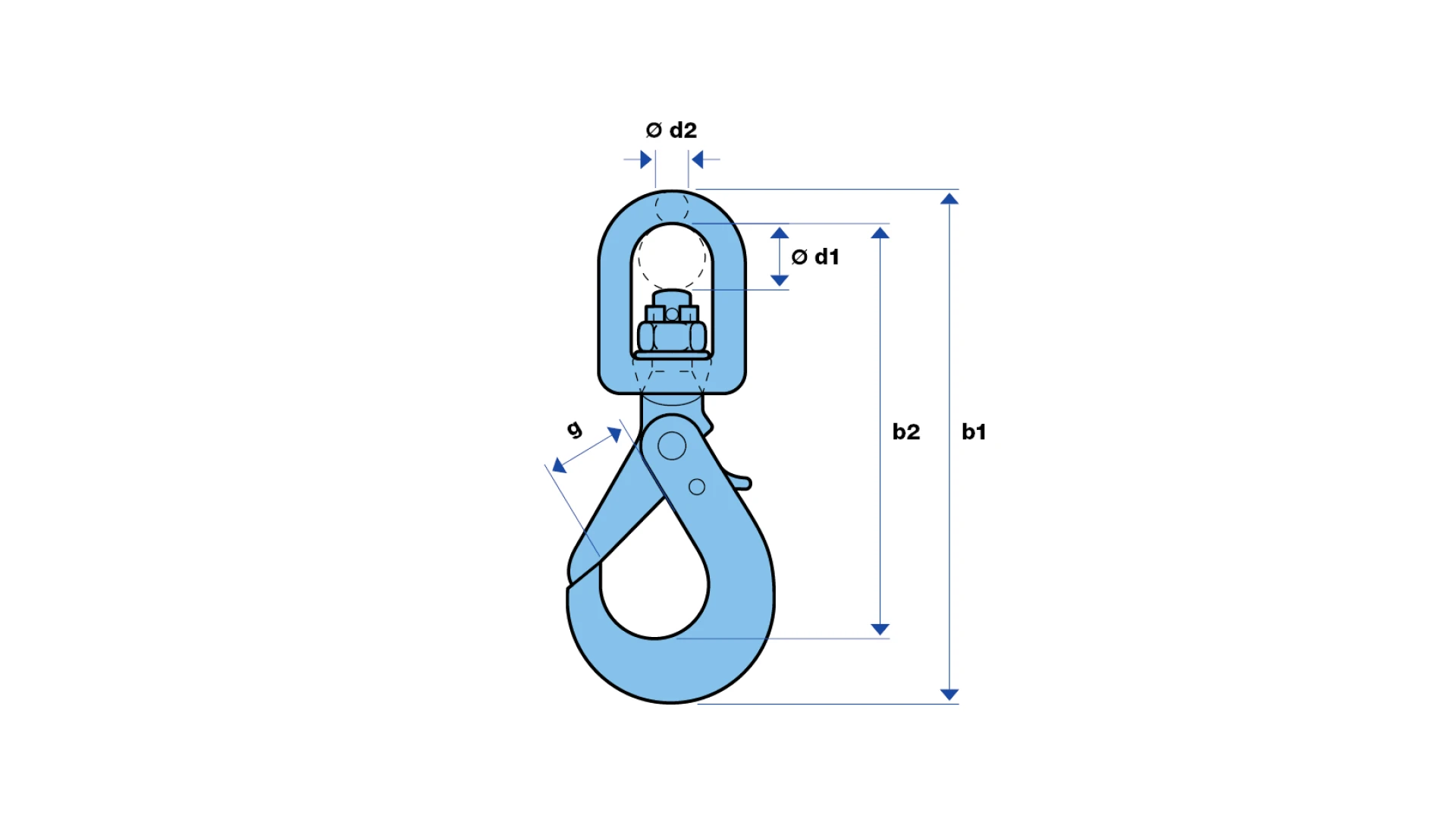 Safety hook with swivel